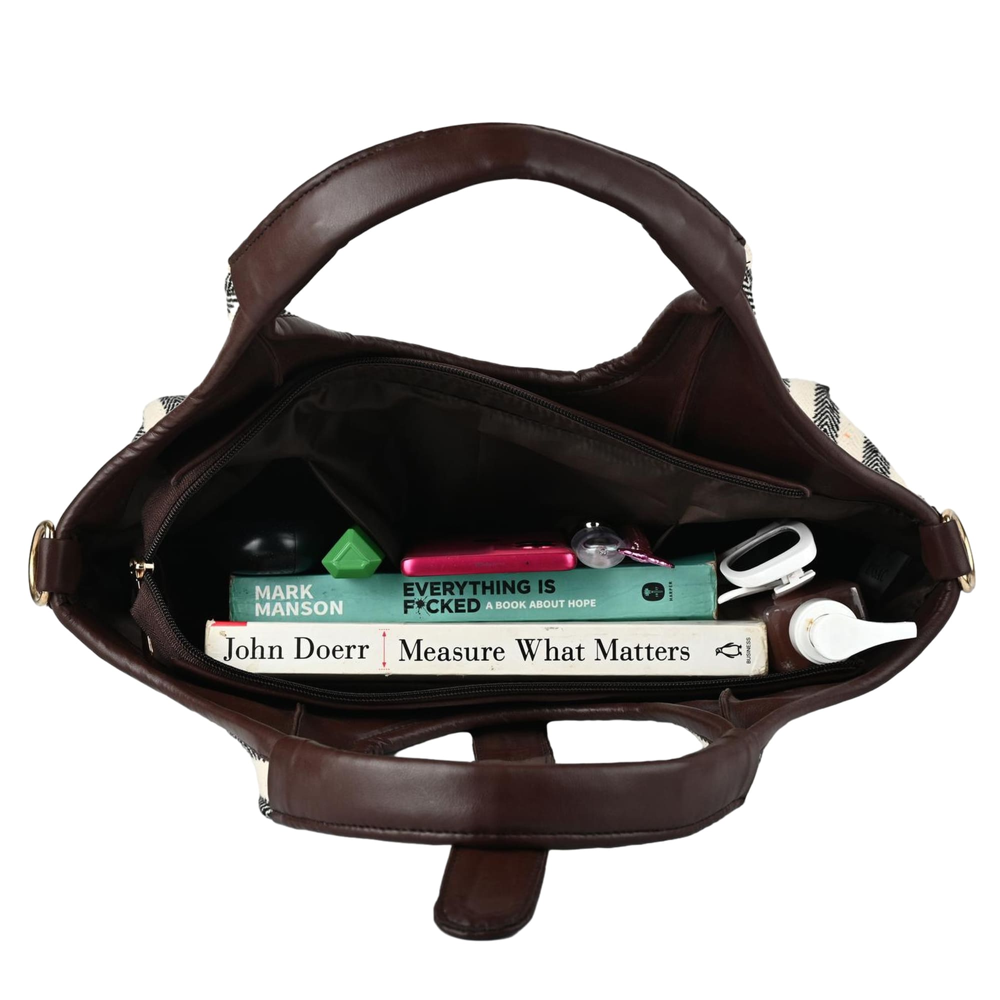 ENSAC Hobo-Style Sling Bag – Blue Stripes