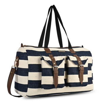 Duffle Travel Bag with Dual Front Buckle Pockets ensacworld