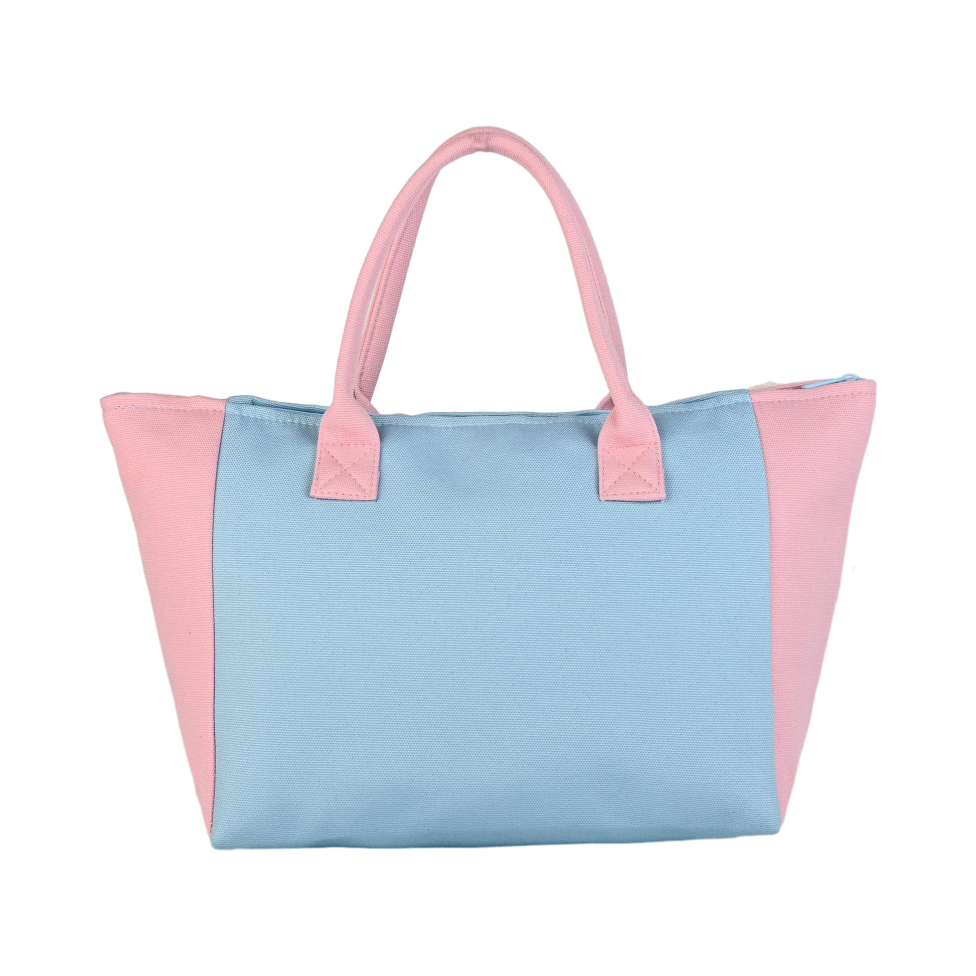 Ensac Happy Pastel Tote Bag for Women & Girls | Trendy Canvas Handbag with Stylish Design