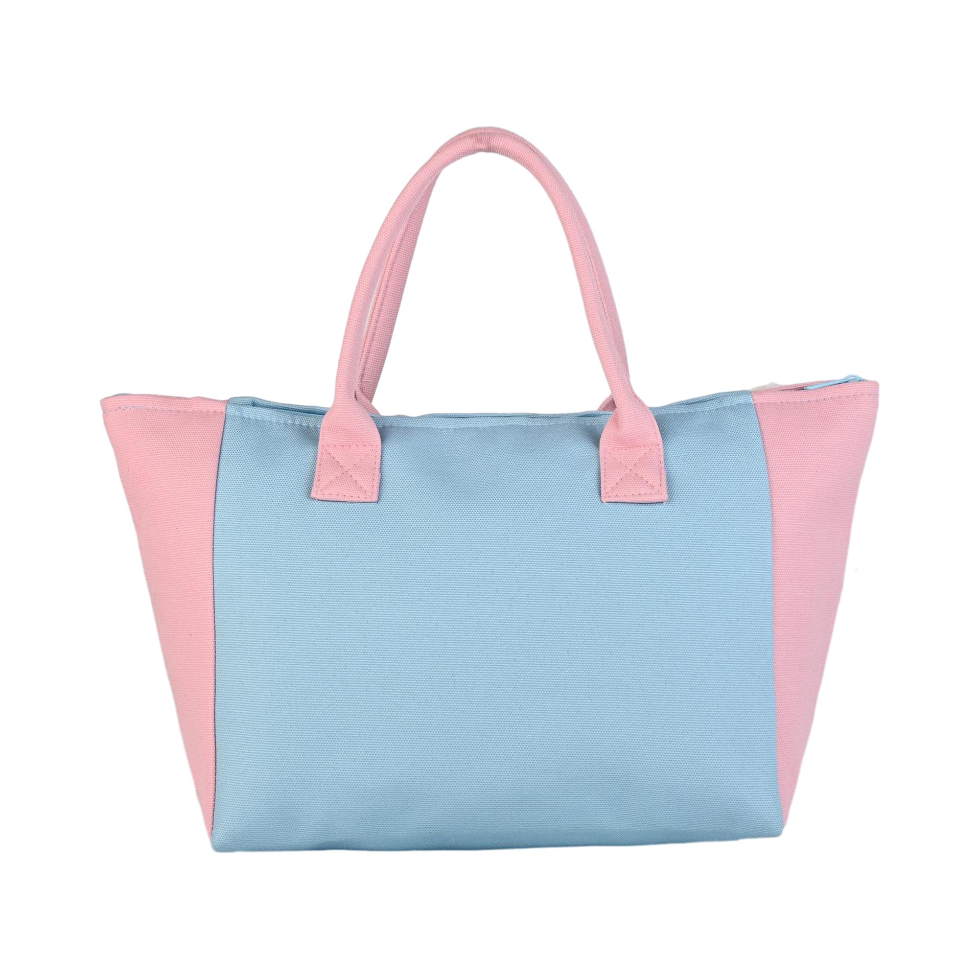 Ensac Happy Pastel Tote Bag for Women & Girls | Trendy Canvas Handbag with Stylish Design
