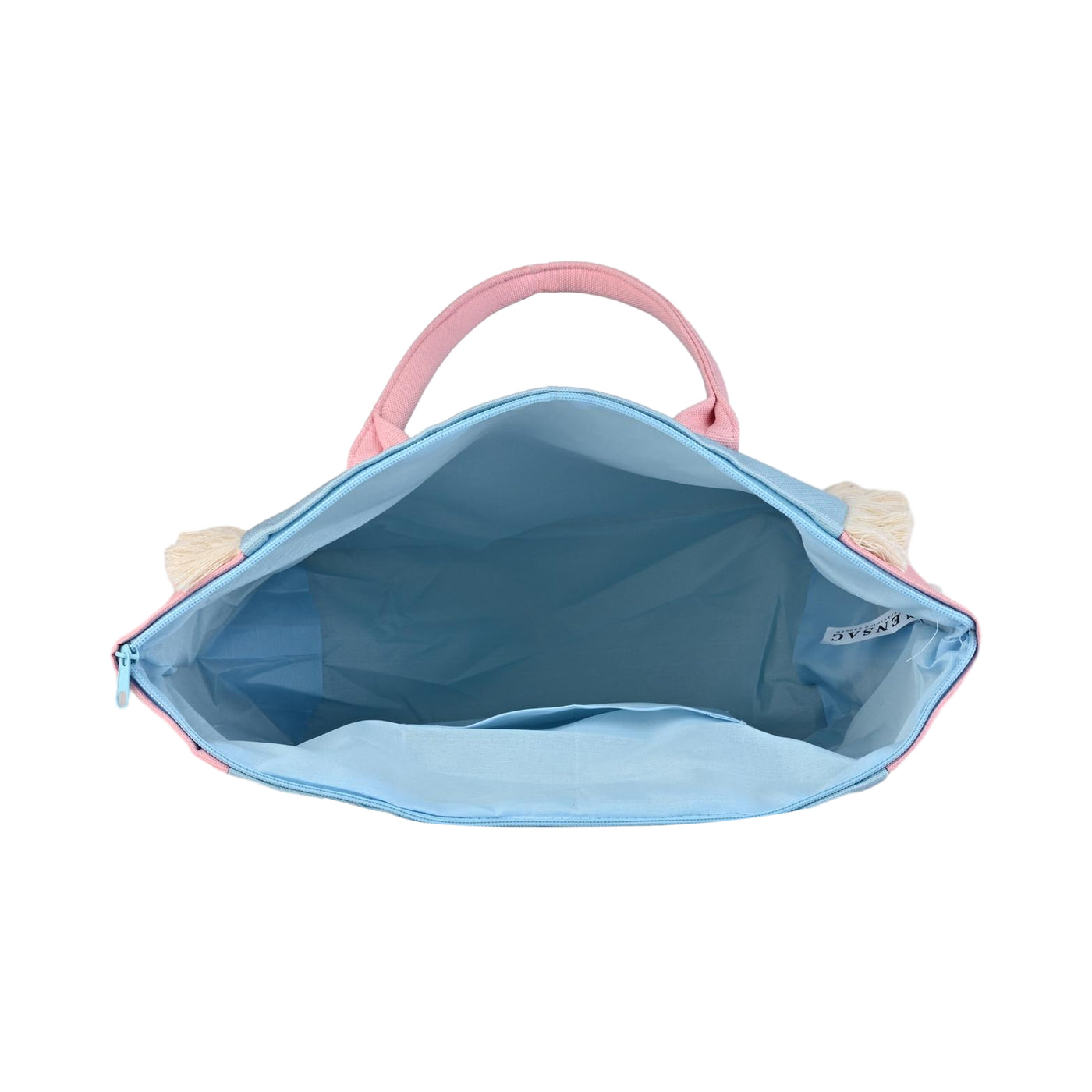 Ensac Happy Pastel Tote Bag for Women & Girls | Trendy Canvas Handbag with Stylish Design