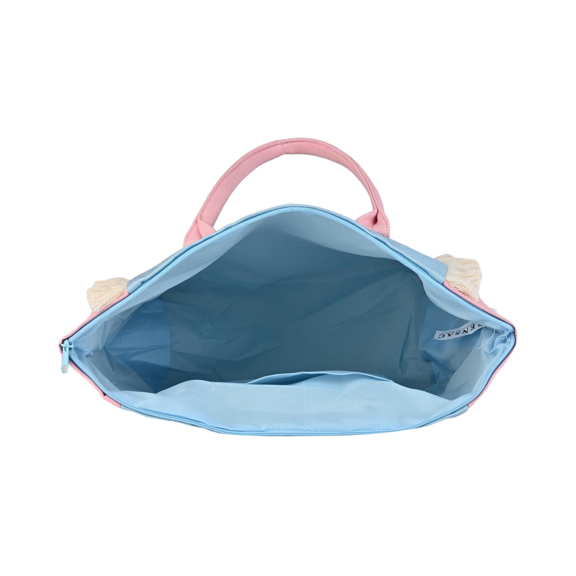 Ensac Happy Pastel Tote Bag for Women & Girls | Trendy Canvas Handbag with Stylish Design