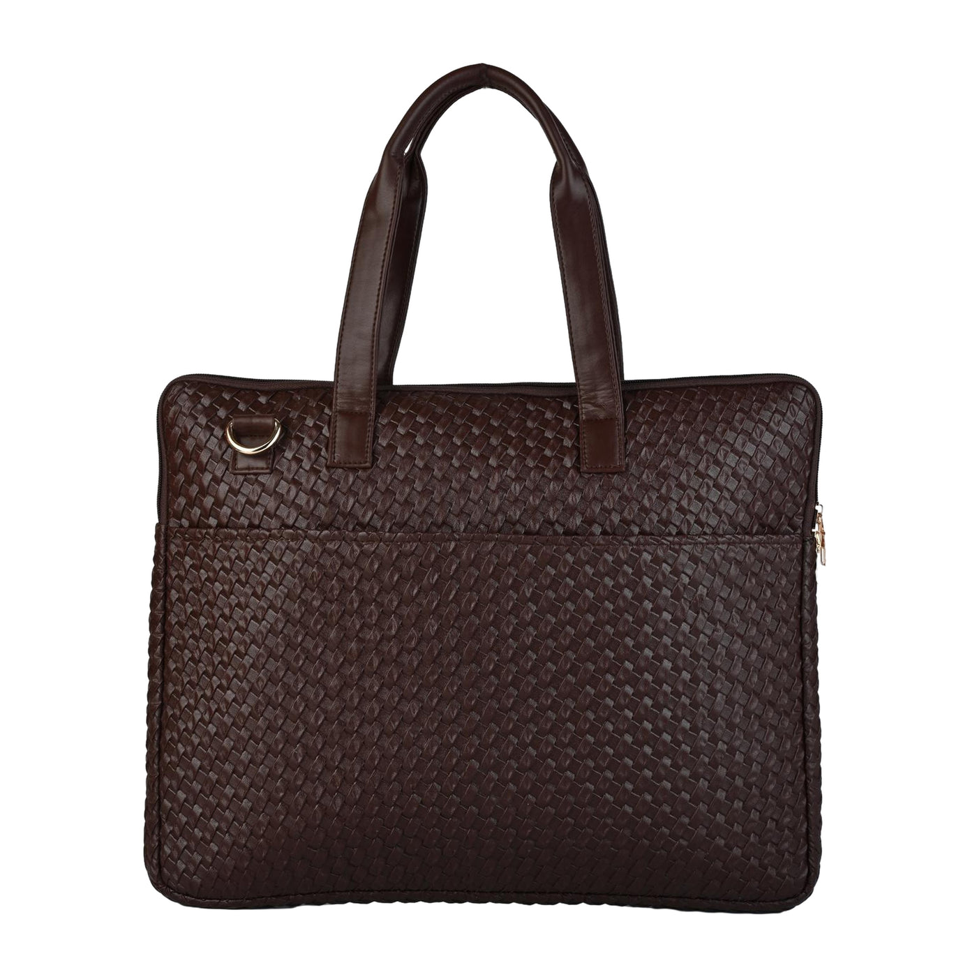 ENSAC Women’s Stylish Brown Chatai Laptop Bag | Elegant PU Office Briefcase