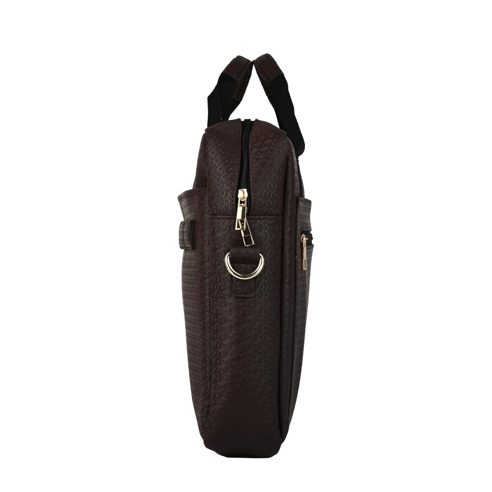 Elegant Brown Laptop Briefcase for Men - Professional & Durable