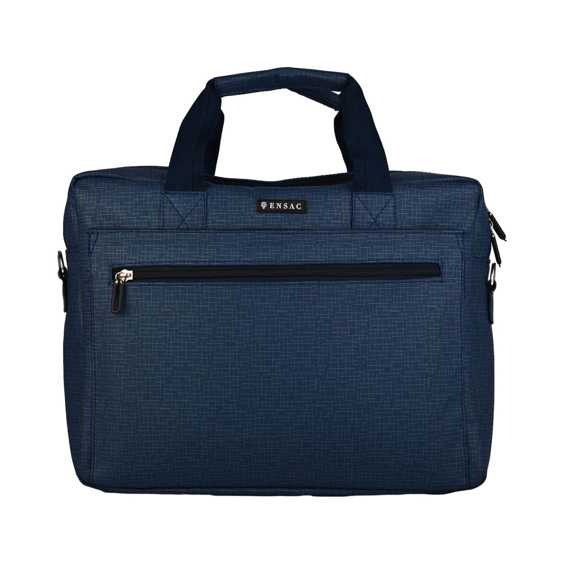 ENSAC Elegant Blue Laptop Messenger Bag for Men | Professional Office Briefcase