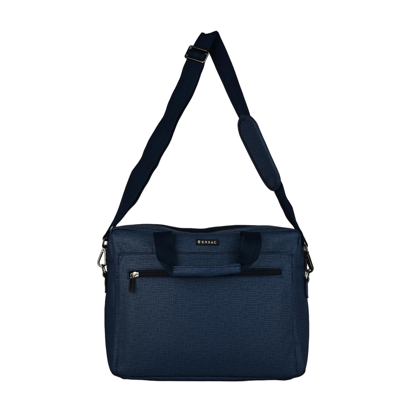 ENSAC Elegant Blue Laptop Messenger Bag for Men | Professional Office Briefcase