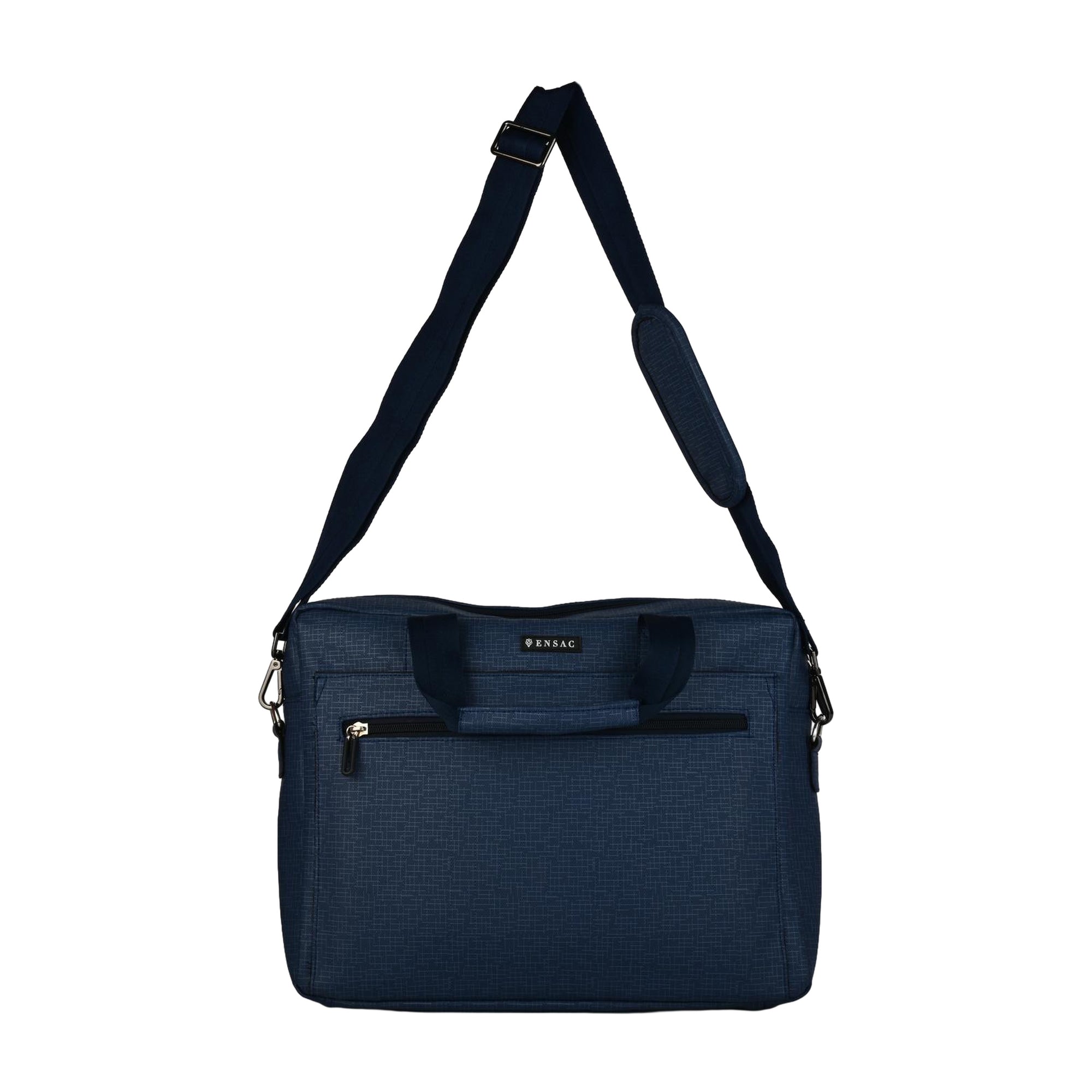 ENSAC Elegant Blue Laptop Messenger Bag for Men | Professional Office Briefcase