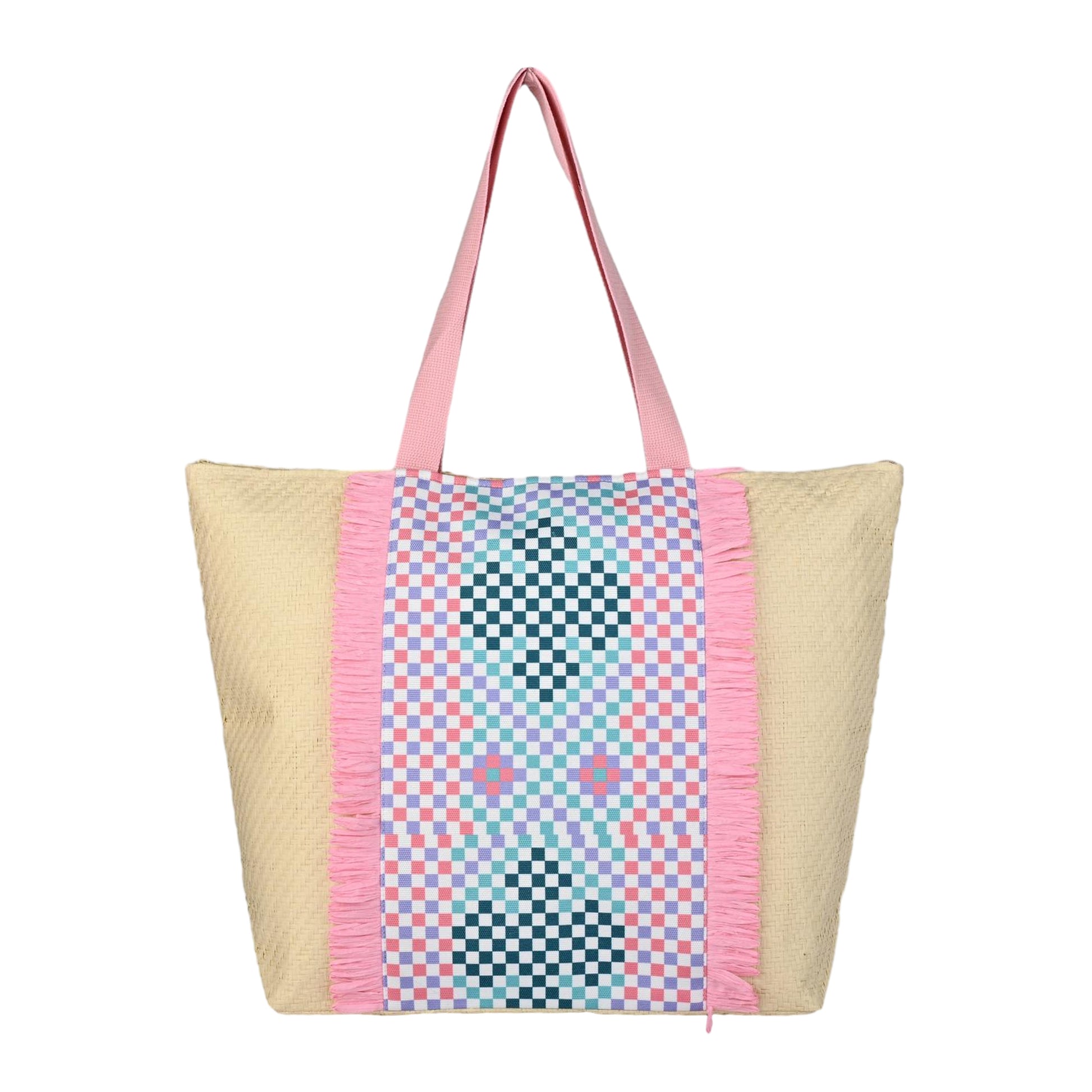 Ensac Square Paper Straw Beach Tote Bag | Eco-Friendly Handbag for Women