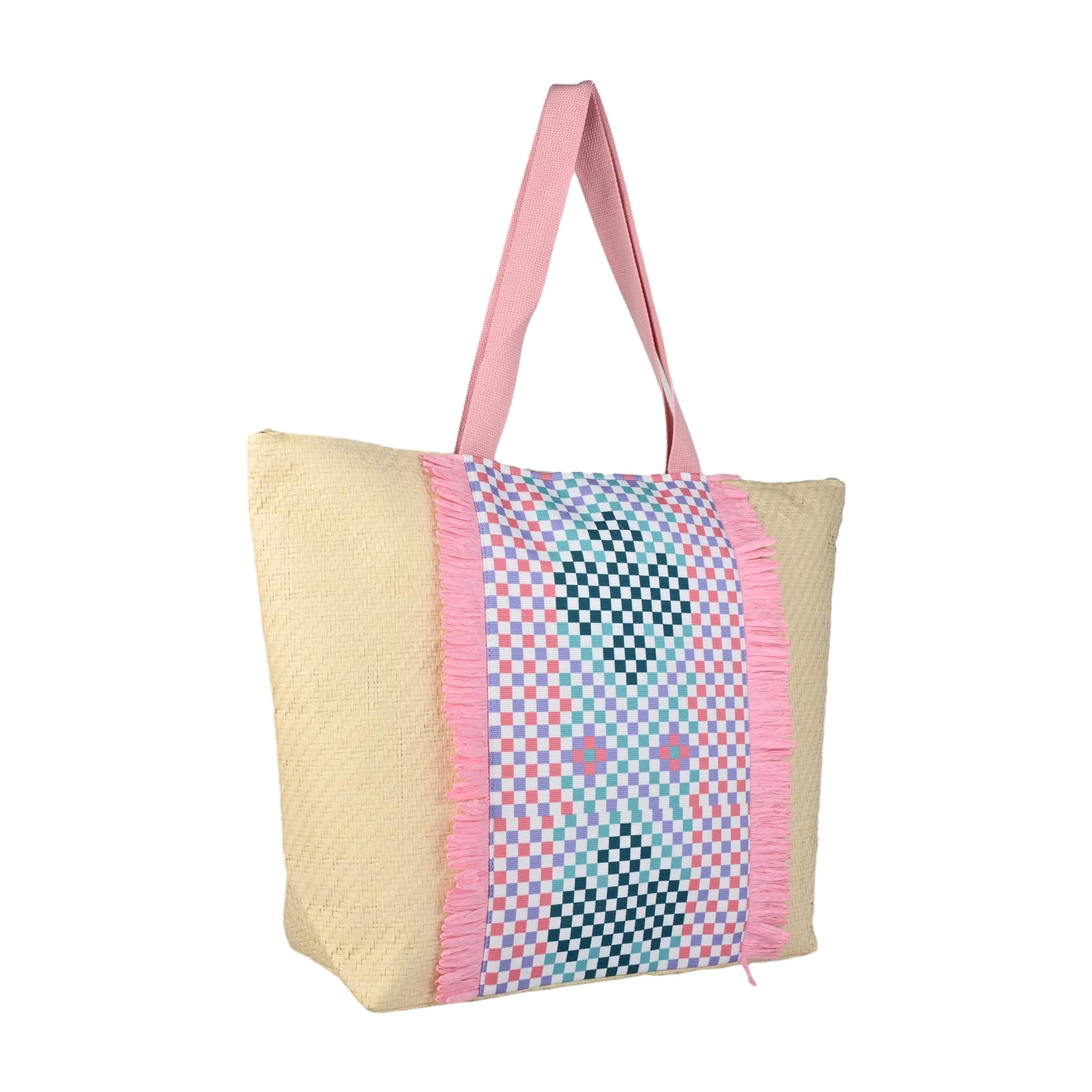 Ensac Square Paper Straw Beach Tote Bag | Eco-Friendly Handbag for Women