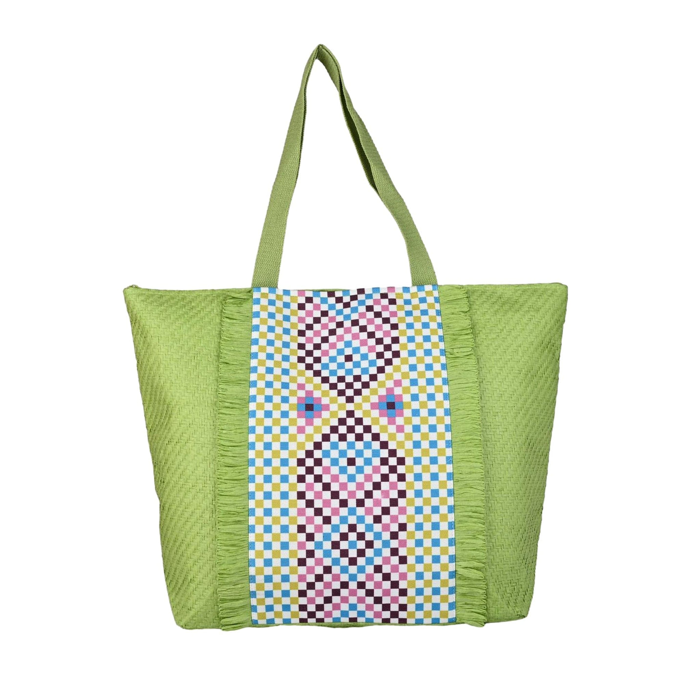 Ensac Square Paper Straw Beach Tote Bag | Eco-Friendly Handbag for Women
