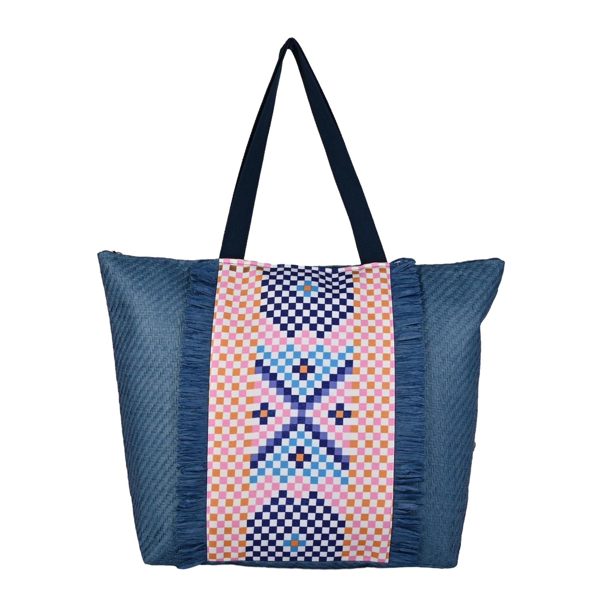 Ensac Square Paper Straw Beach Tote Bag | Eco-Friendly Handbag for Women