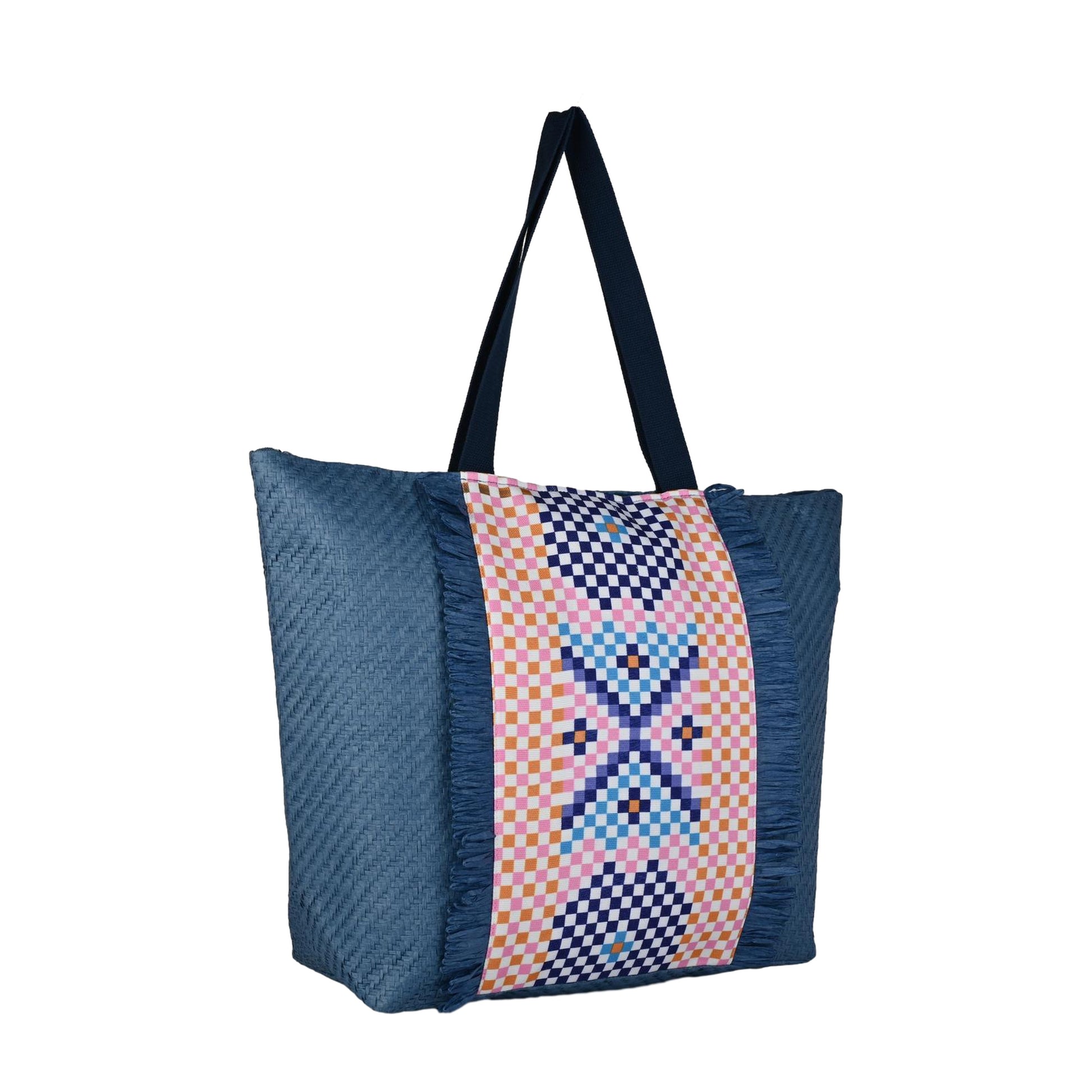 Ensac Square Paper Straw Beach Tote Bag | Eco-Friendly Handbag for Women