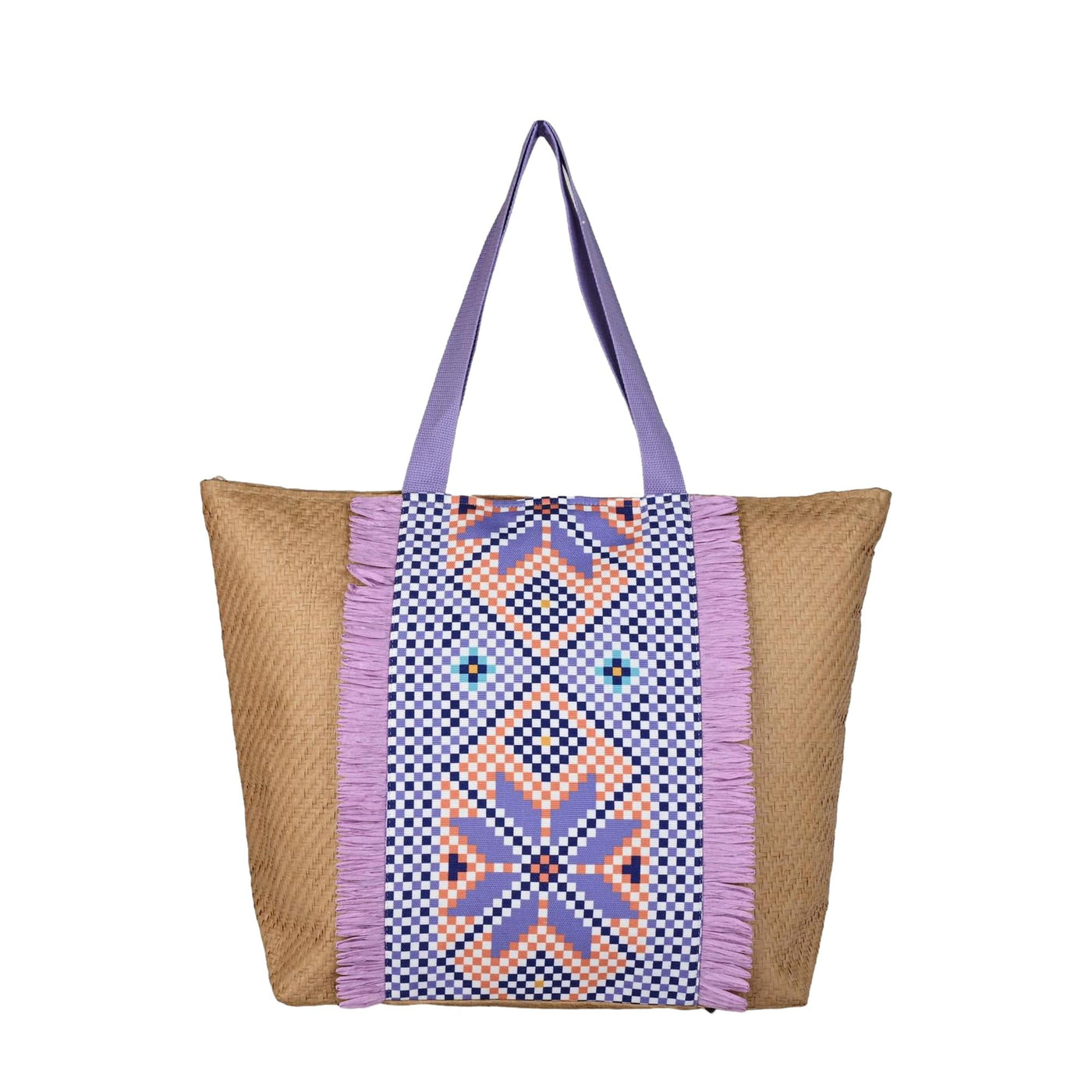 Ensac Square Paper Straw Beach Tote Bag | Eco-Friendly Handbag for Women