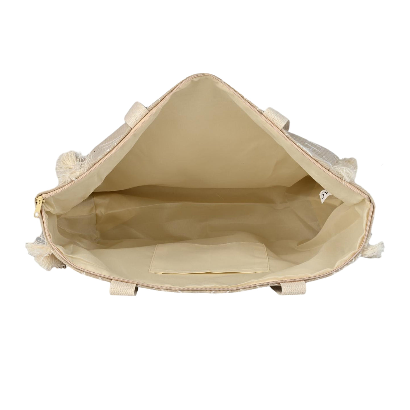 Ensac Sunshine Tote Bag for Women | Stylish Tribal Print Canvas Handbag with Fringe