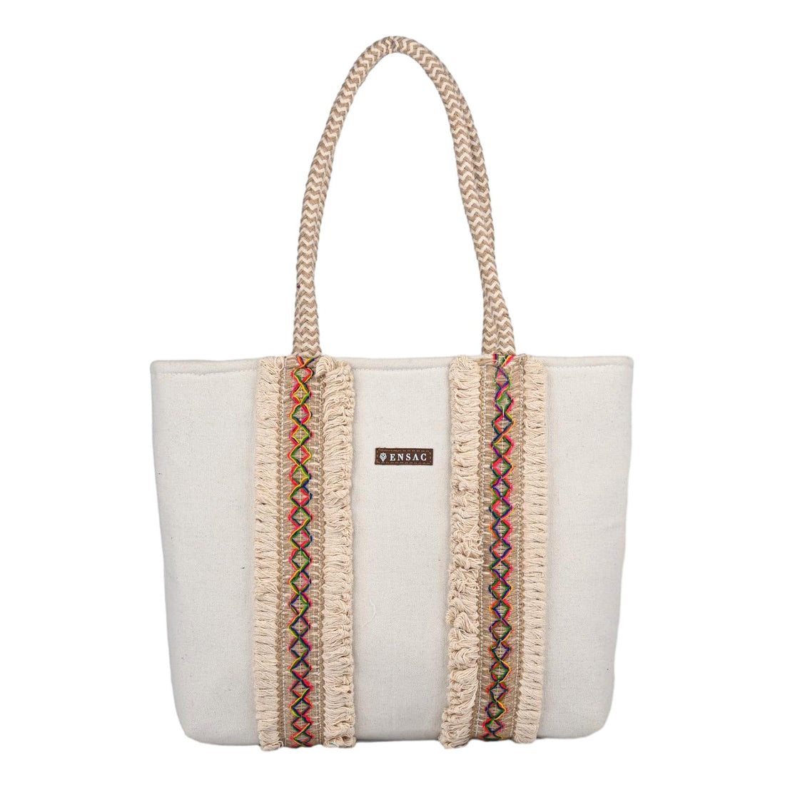 ENSAC Boho Tote Bag for Women & Girls | Stylish Spacious Shoulder Bag Daily Use
