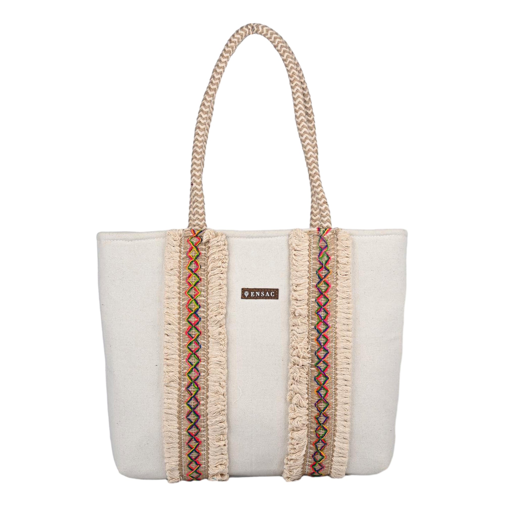 ENSAC Boho Tote Bag for Women & Girls | Stylish Spacious Shoulder Bag Daily Use