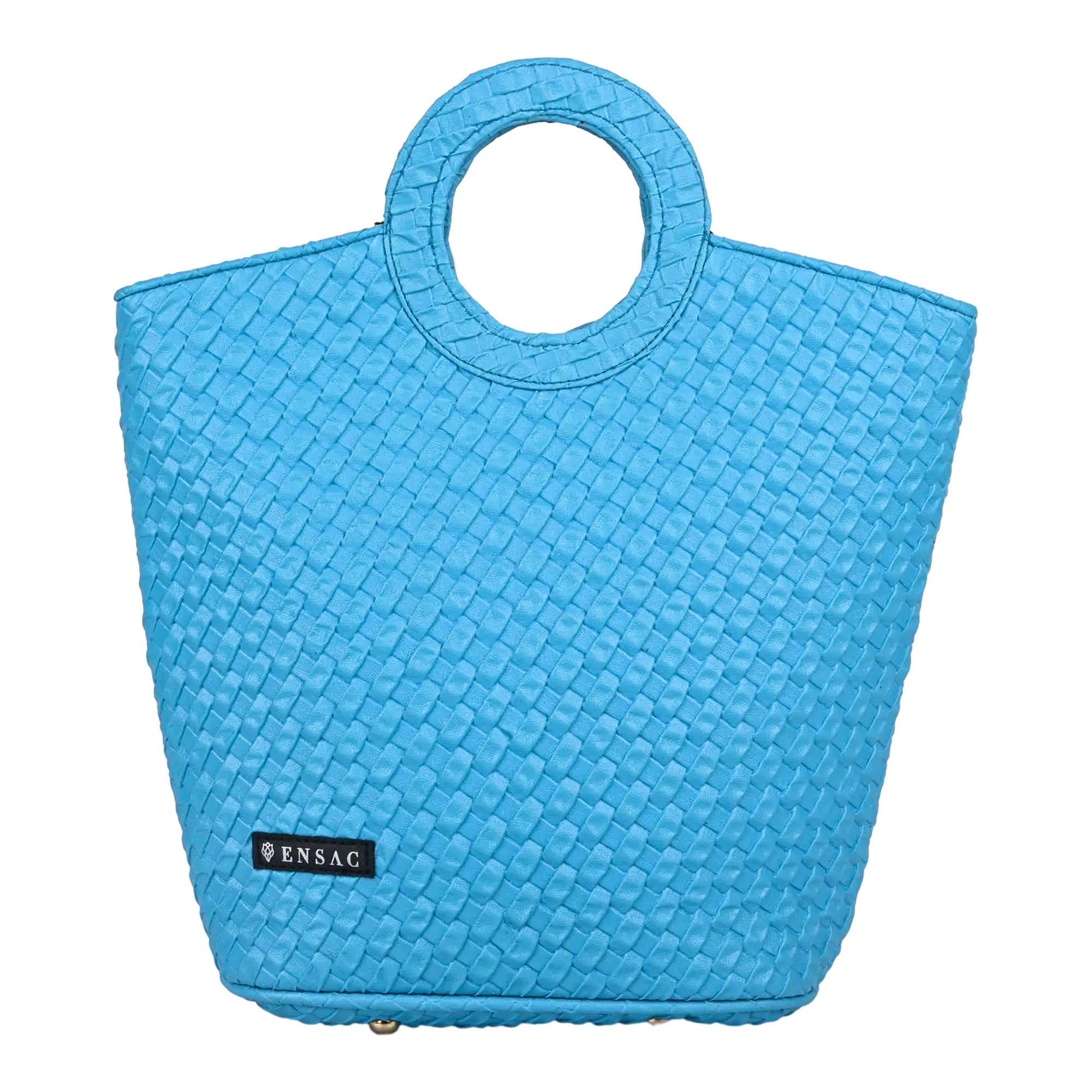 Ensac Basket Lunch Bag | Stylish Picnic Tote, Zipper, Pockets, Multipurpose Use