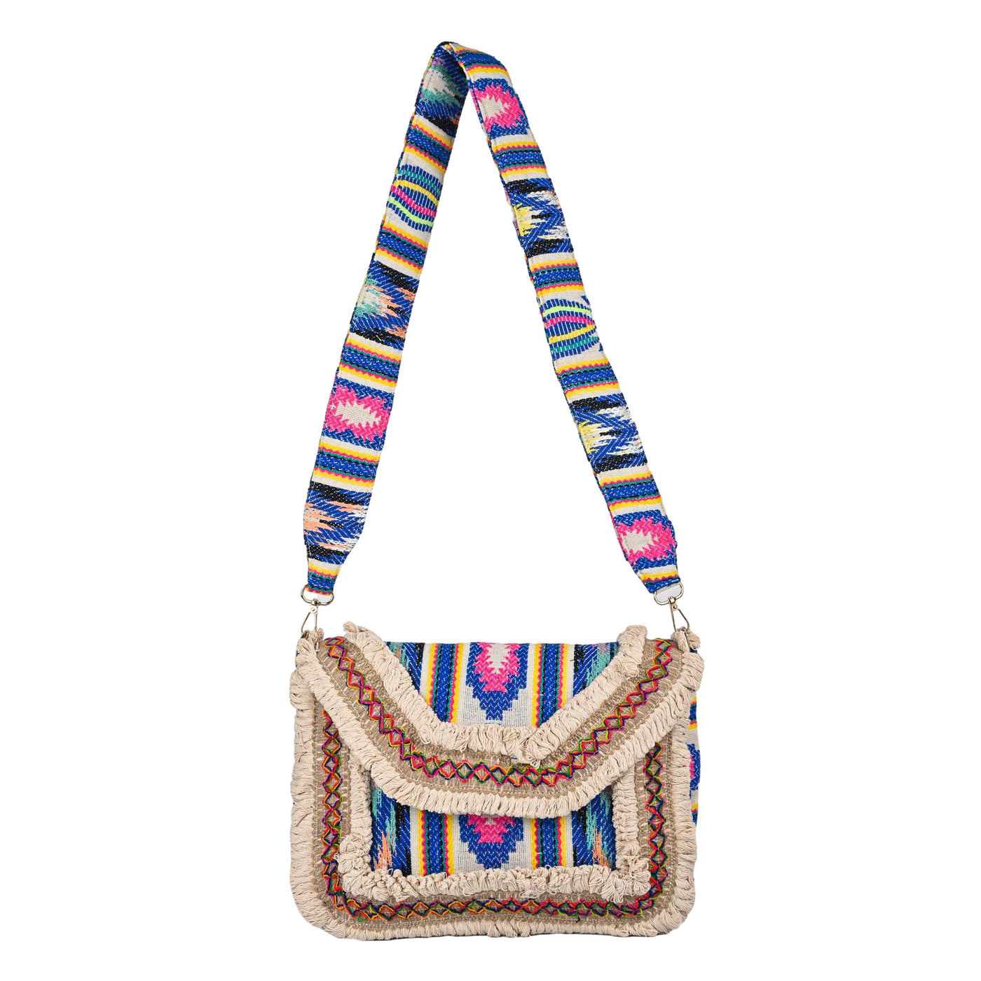 ENSAC Ethnic Sling Bag for Women | Designer Colourful Party Shoulder Bag for Girls