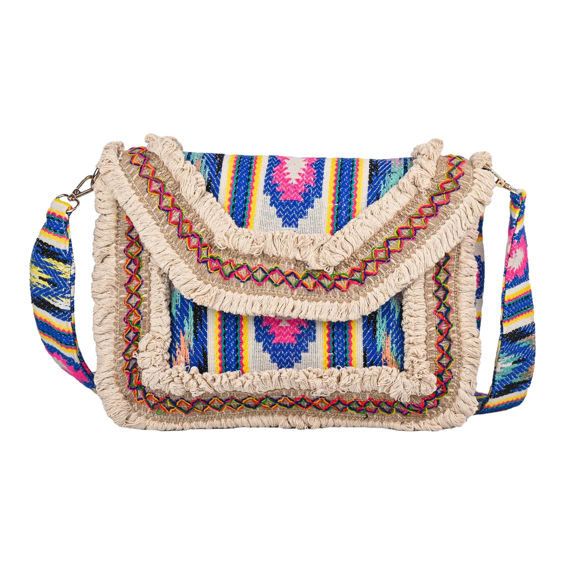 ENSAC Ethnic Sling Bag for Women | Designer Colourful Party Shoulder Bag for Girls