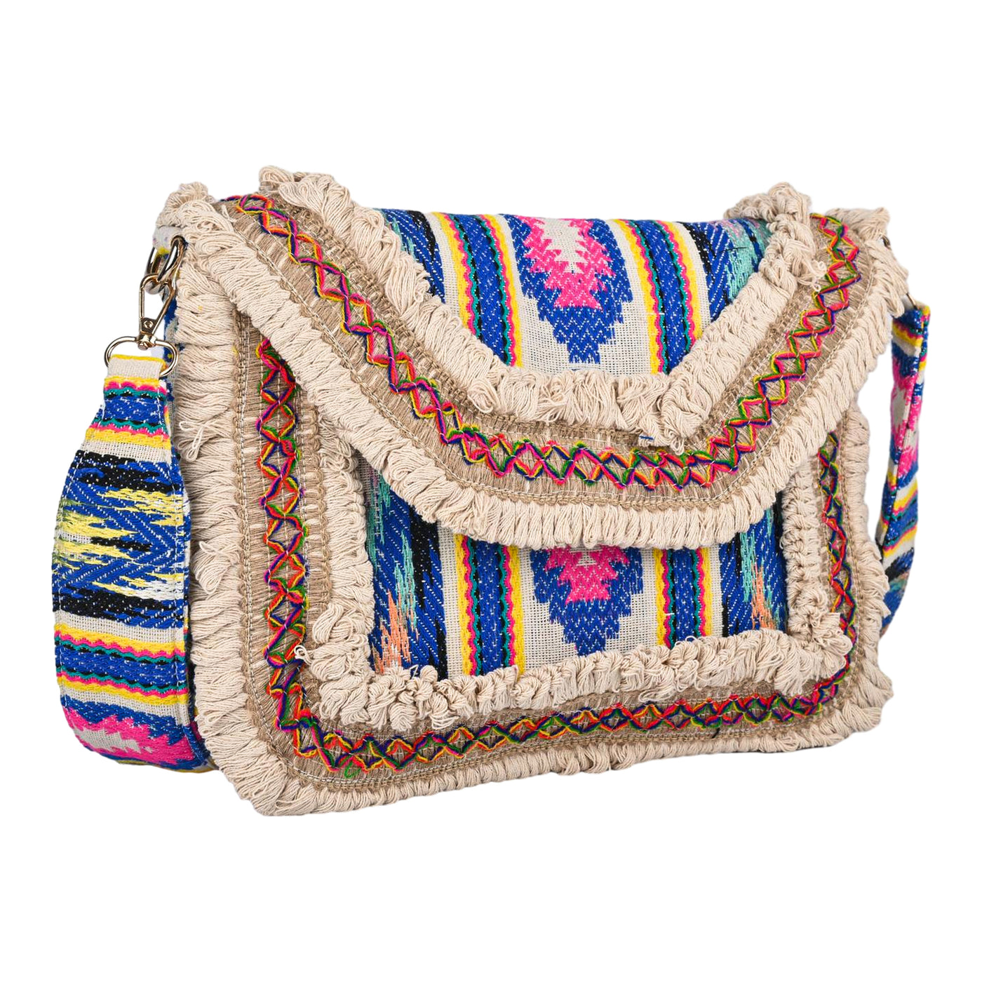 ENSAC Ethnic Sling Bag for Women | Designer Colourful Party Shoulder Bag for Girls