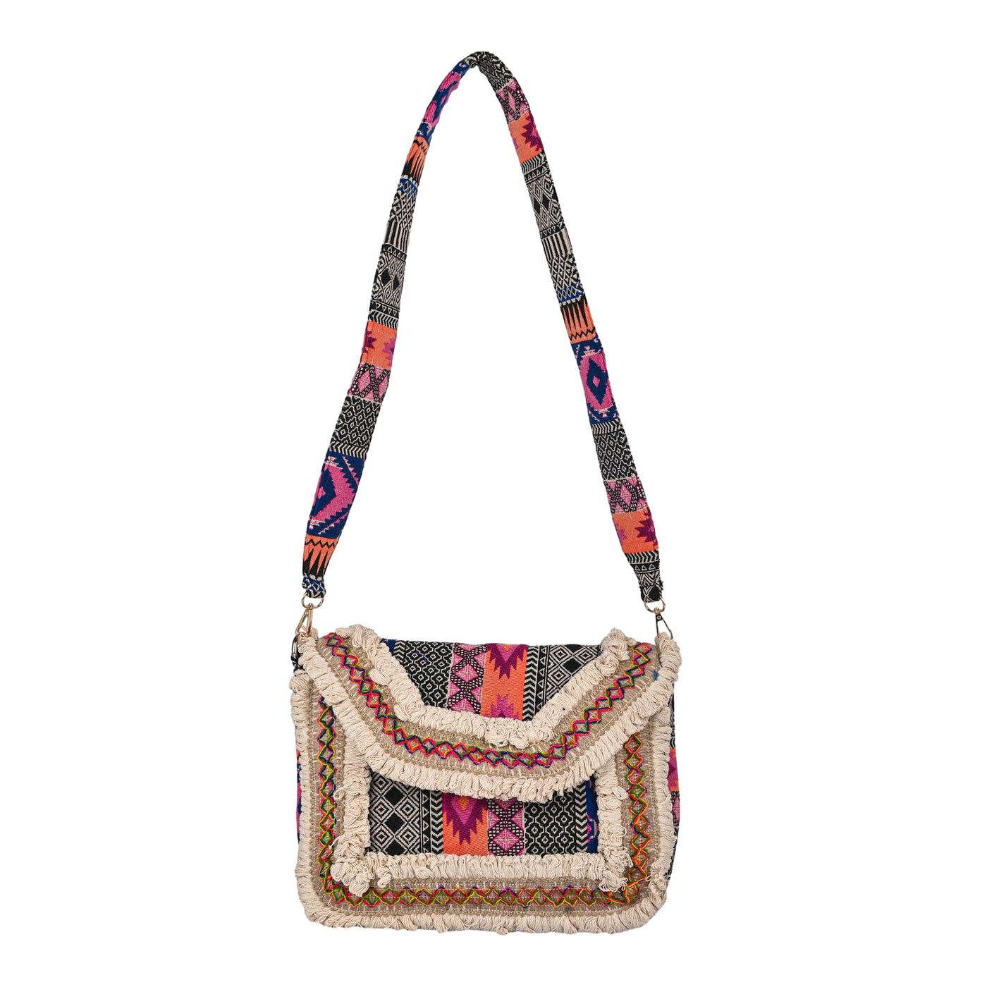 ENSAC Ethnic Sling Bag for Women | Designer Colourful Party Shoulder Bag for Girls