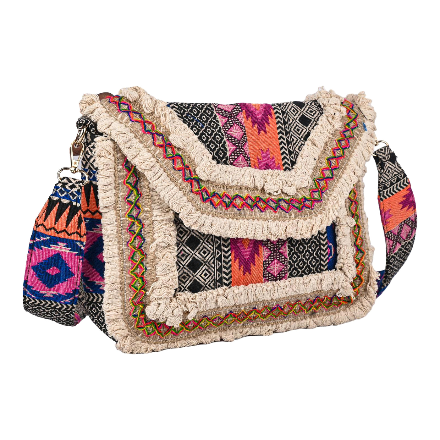 ENSAC Ethnic Sling Bag for Women | Designer Colourful Party Shoulder Bag for Girls