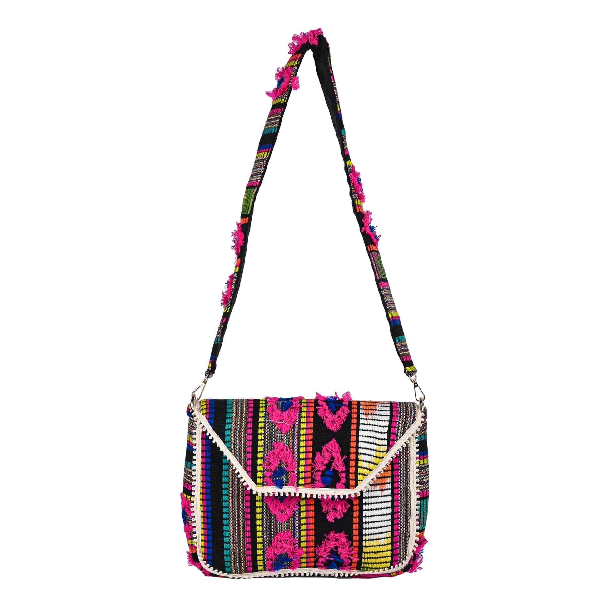 ENSAC Ethnic Sling Bag for Women | Designer Colourful Party Shoulder Bag for Girls