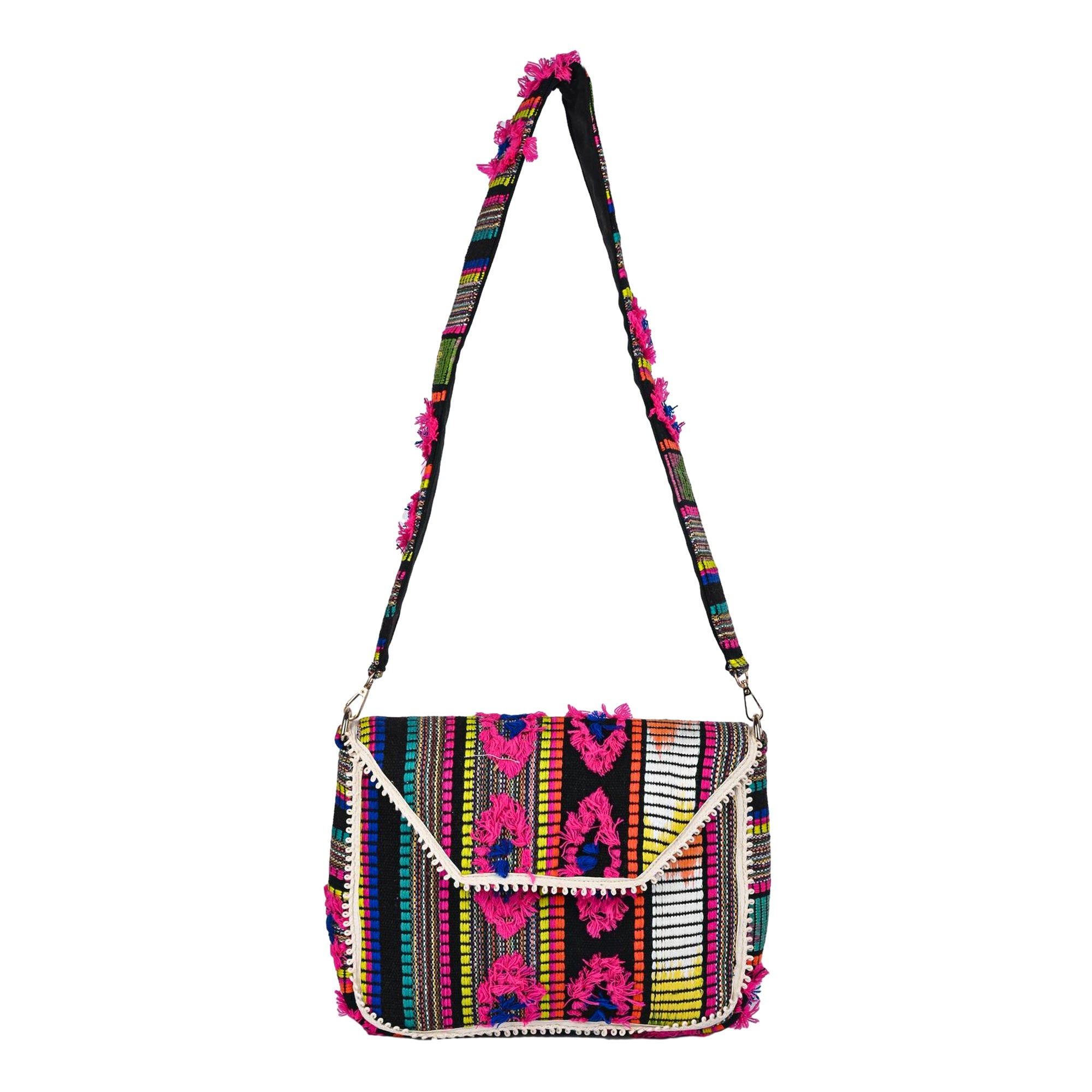 ENSAC Ethnic Sling Bag for Women | Designer Colourful Party Shoulder Bag for Girls