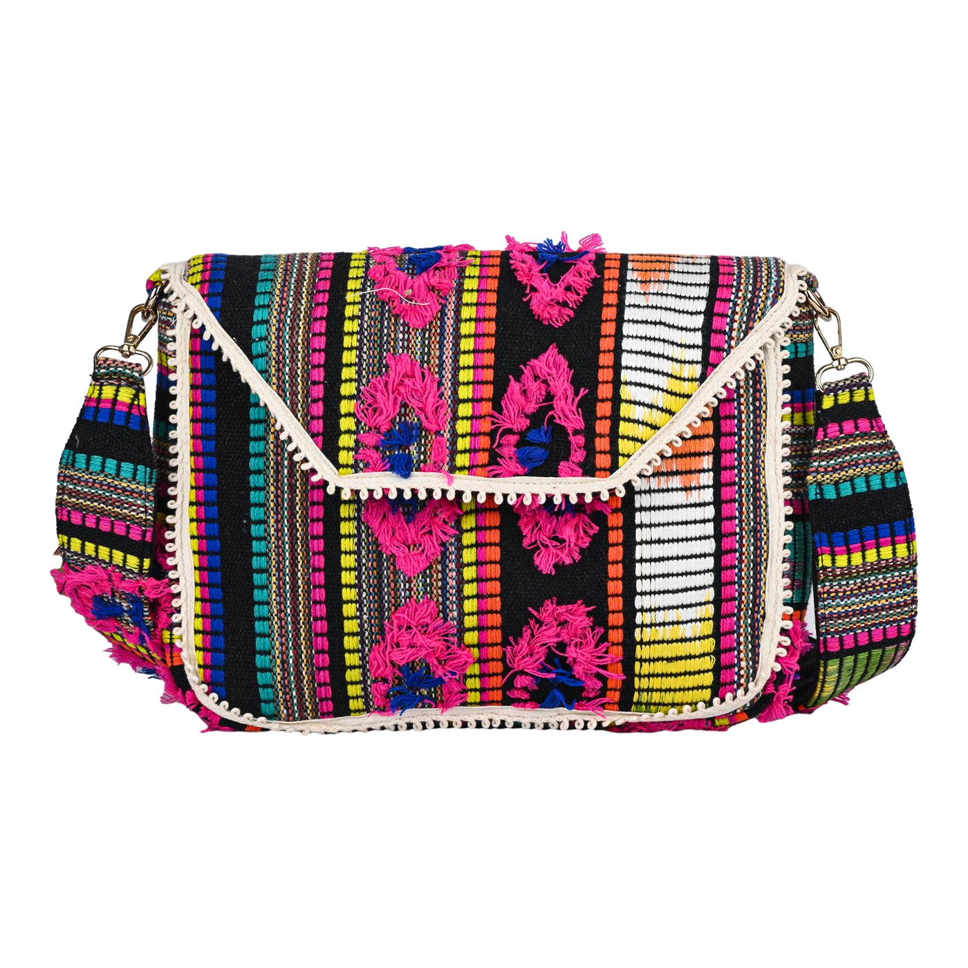 ENSAC Ethnic Sling Bag for Women | Designer Colourful Party Shoulder Bag for Girls