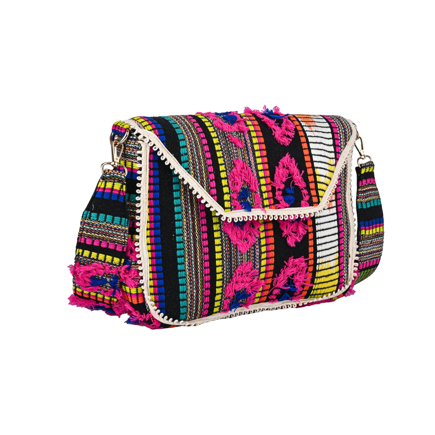 ENSAC Ethnic Sling Bag for Women | Designer Colourful Party Shoulder Bag for Girls