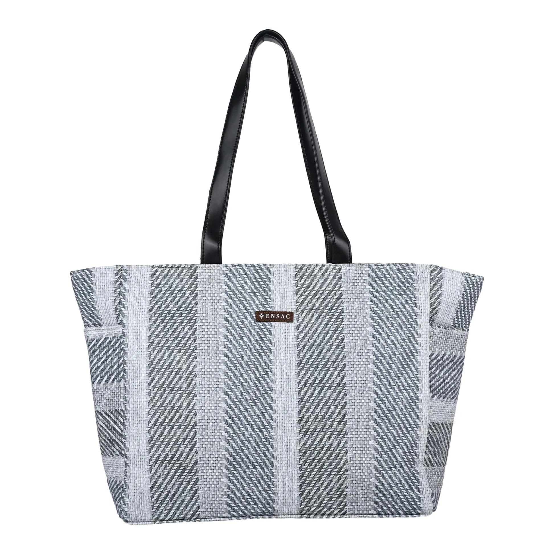 ENSAC Women’s Large Canvas Tote Handbag | Stylish Shoulder Bag with Multi-Pockets