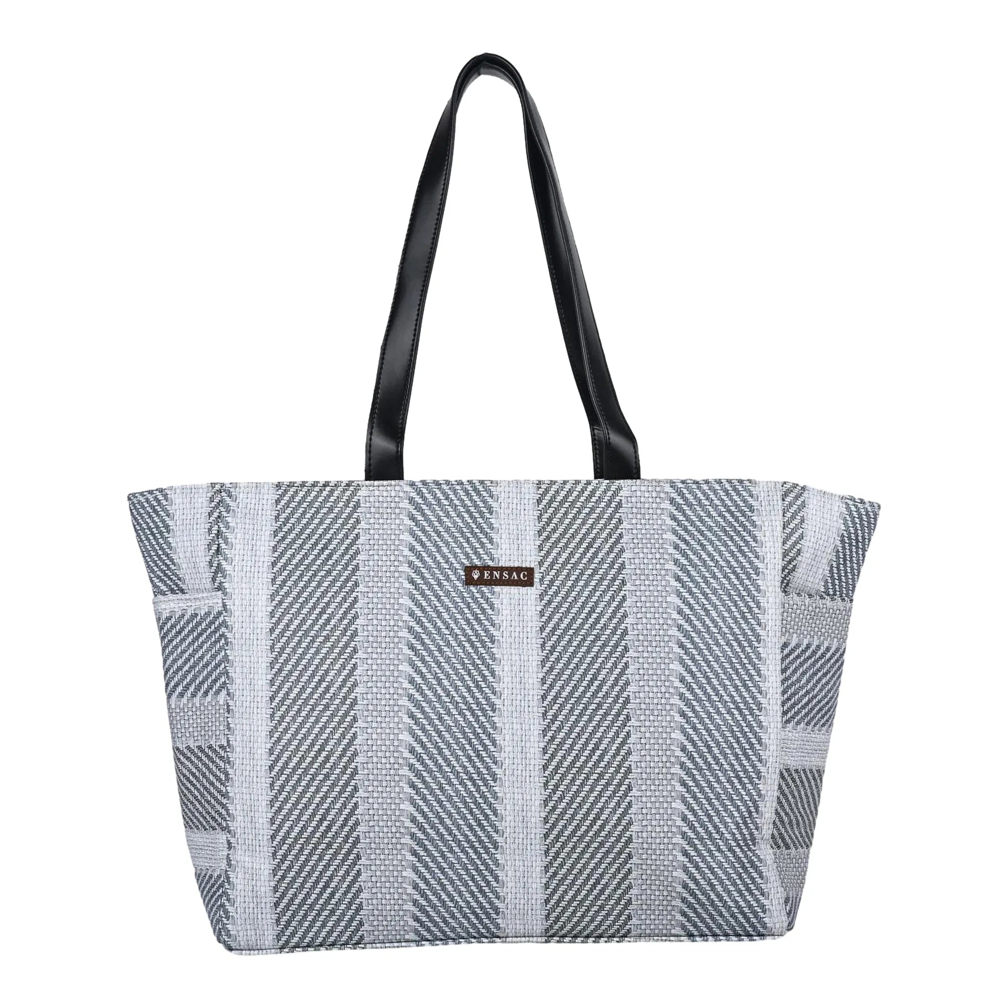 ENSAC Women’s Large Canvas Tote Handbag | Stylish Shoulder Bag with Multi-Pockets