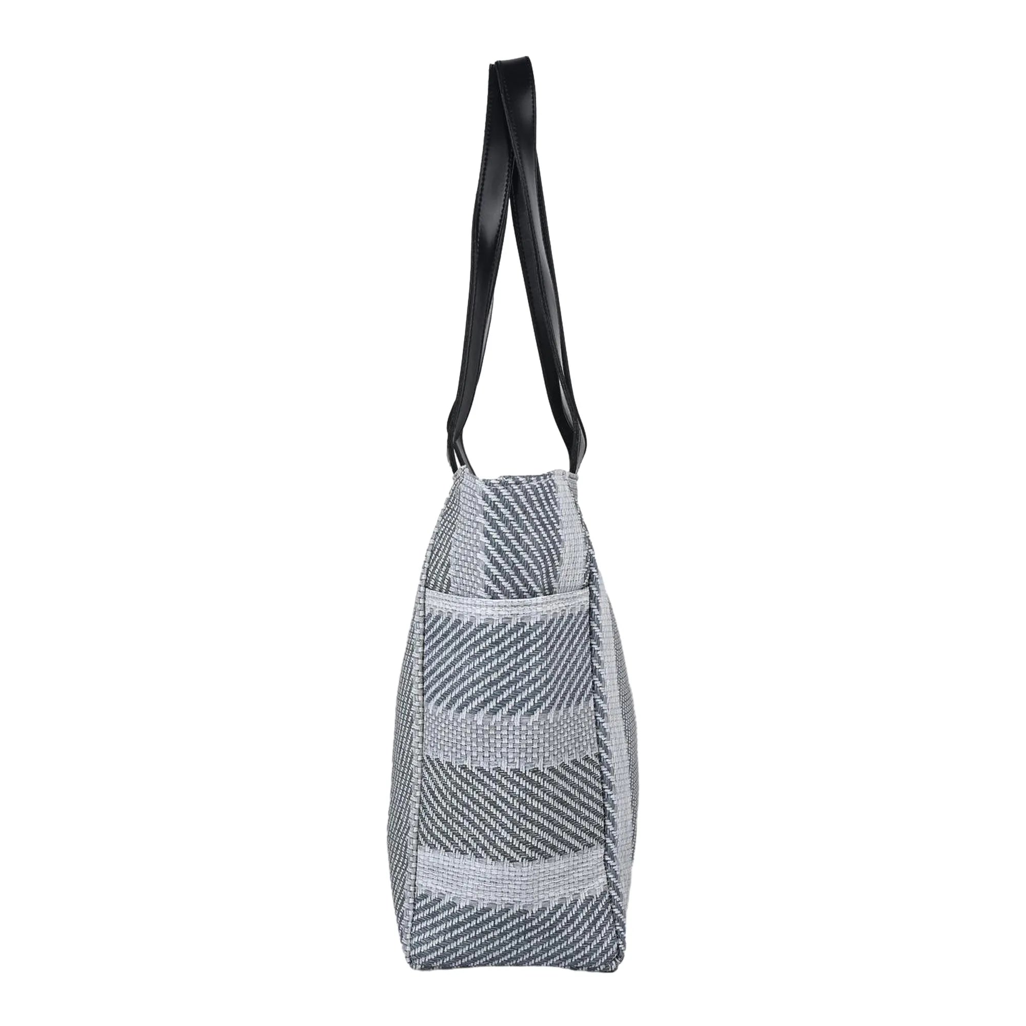 ENSAC Women’s Large Canvas Tote Handbag | Stylish Shoulder Bag with Multi-Pockets