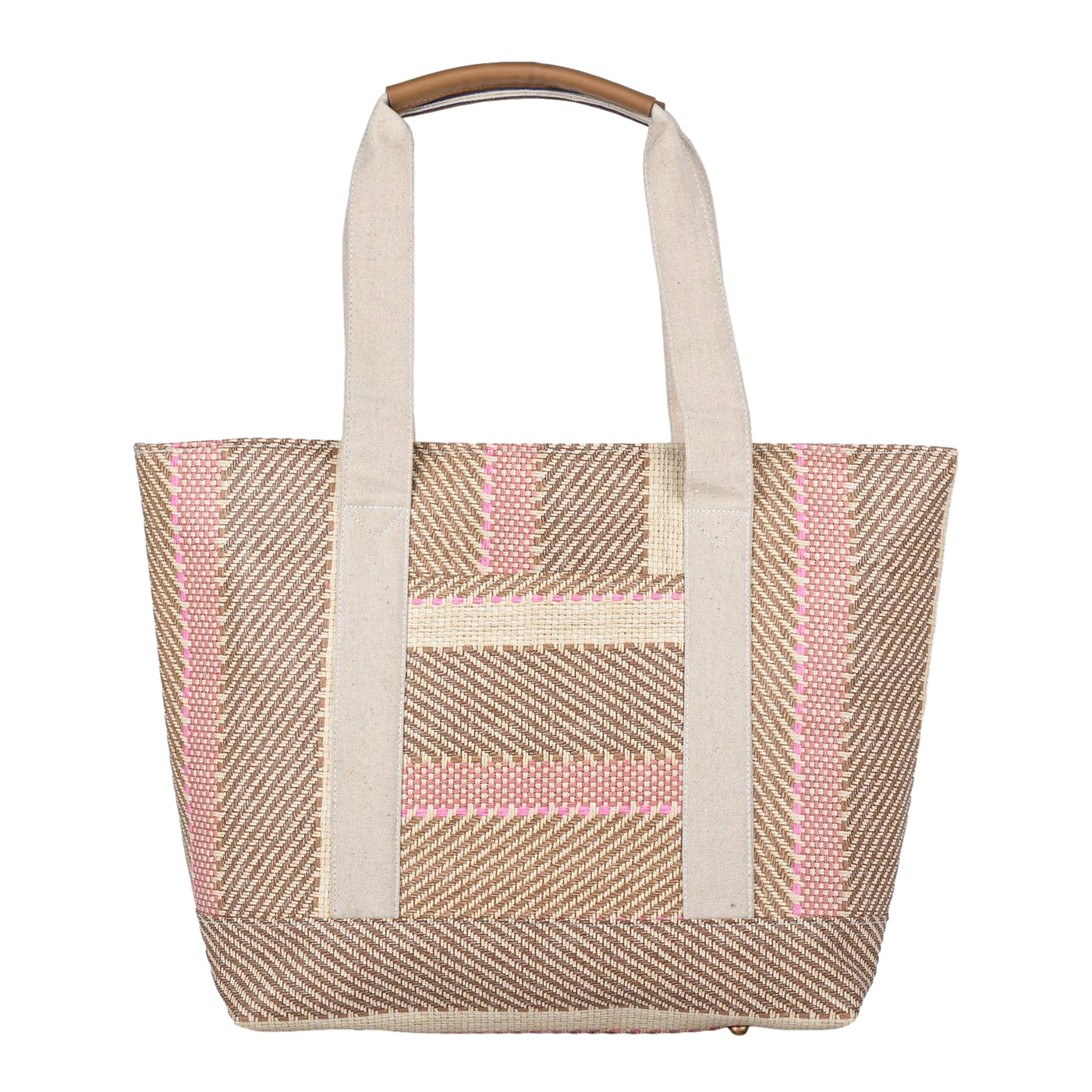 ENSAC Women’s Large Canvas Tote Handbag | Stylish Shoulder Bag with Multi-Pockets