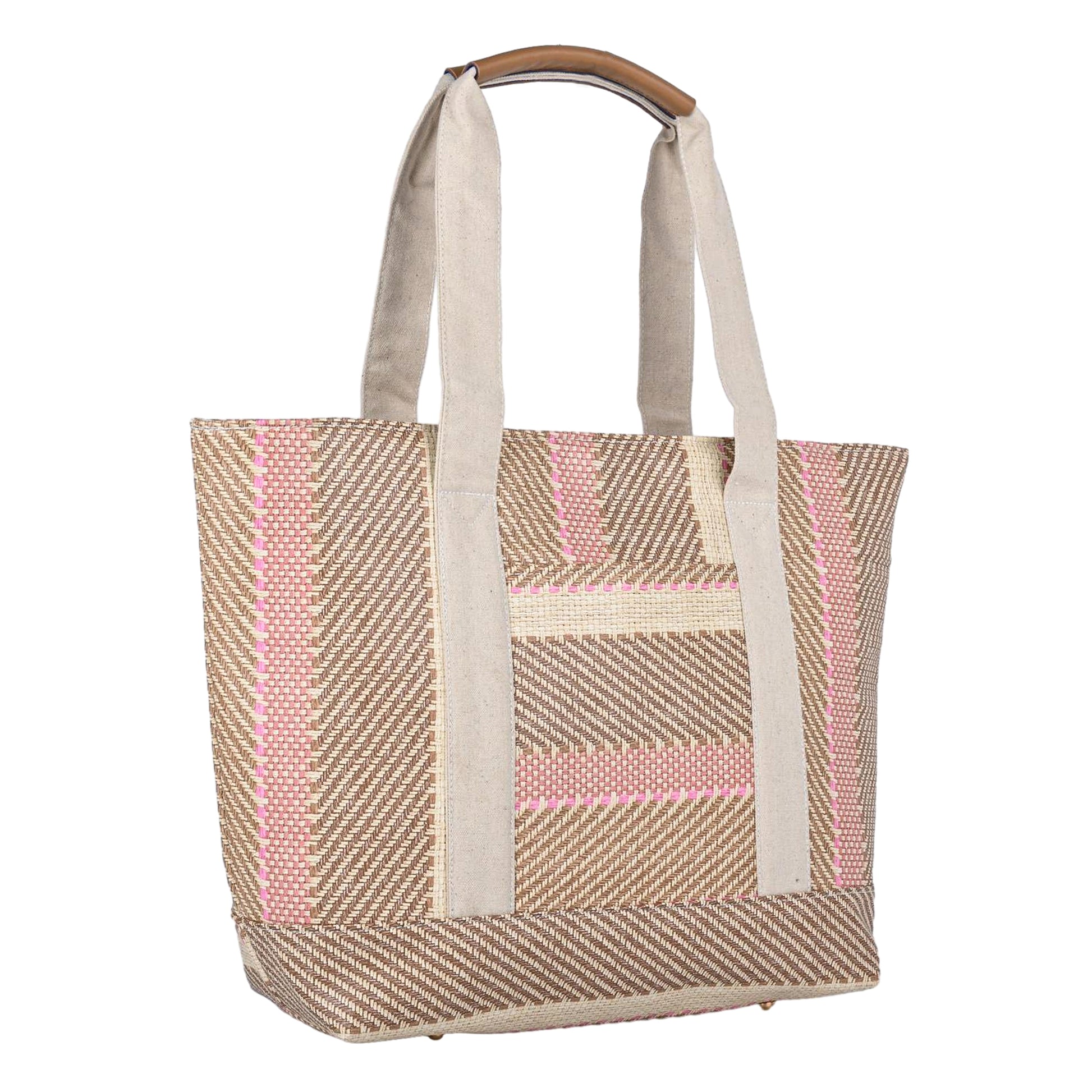 ENSAC Women’s Large Canvas Tote Handbag | Stylish Shoulder Bag with Multi-Pockets