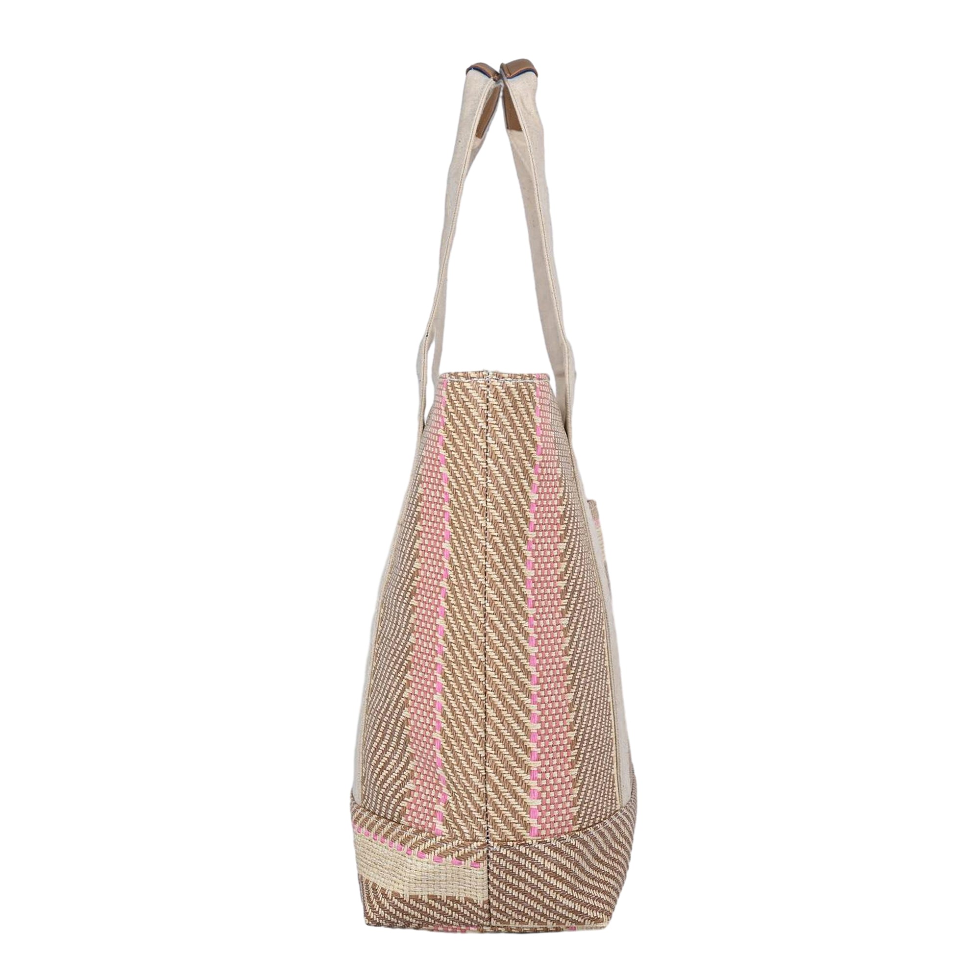 ENSAC Women’s Large Canvas Tote Handbag | Stylish Shoulder Bag with Multi-Pockets