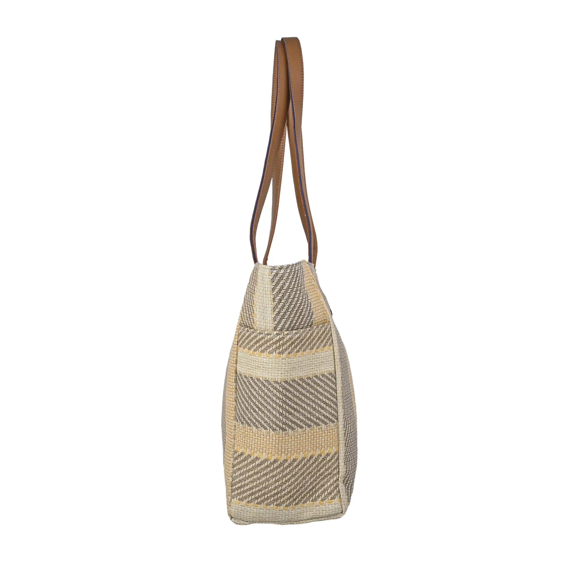 ENSAC Women’s Large Canvas Tote Handbag | Stylish Shoulder Bag with Multi-Pockets