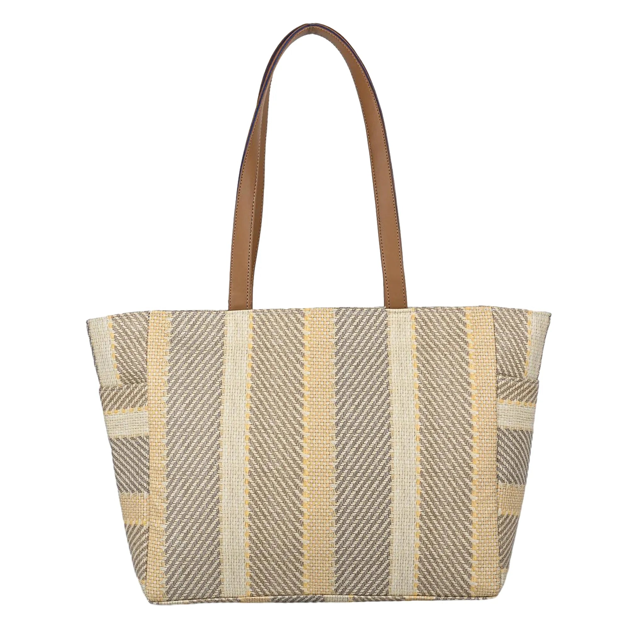 ENSAC Women’s Large Canvas Tote Handbag | Stylish Shoulder Bag with Multi-Pockets