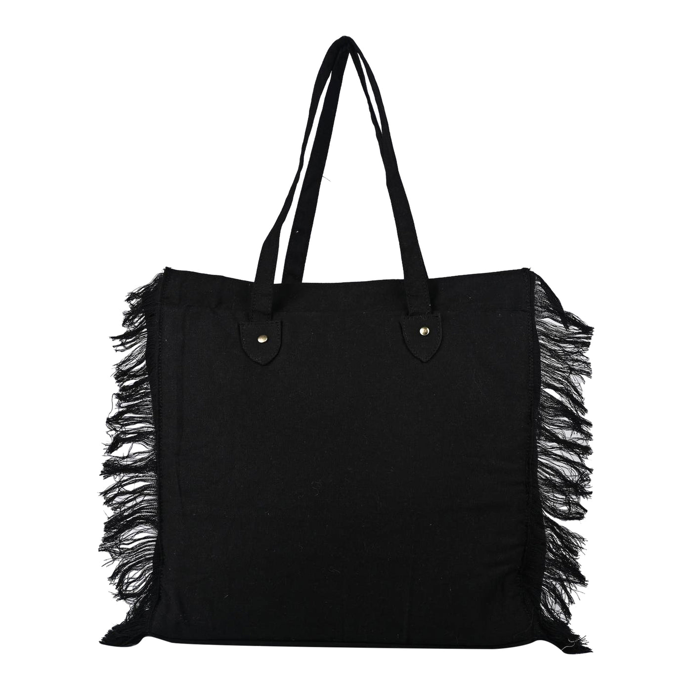 Ensac Fringed Tote Bag for Women | Stylish Ethnic Shoulder Handbag for Daily Use