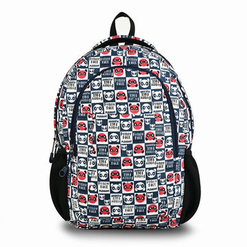 Printed Backpack with Front Pocket | School College Bag ensacworld