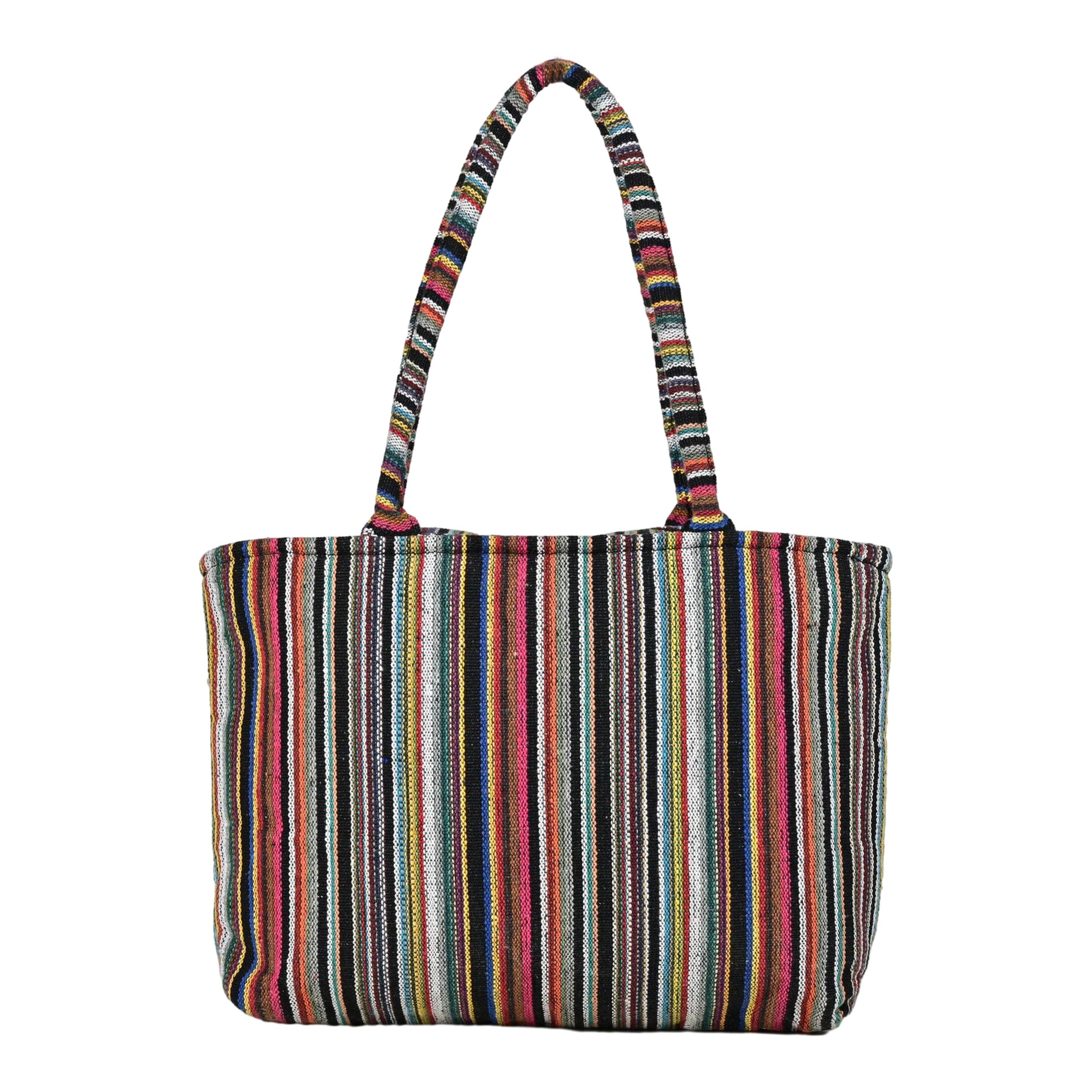 Ensac Women’s Tote Bag | Fringe Style, Lightweight Feel & Must-Have Travel Pick TOTE-MULTISTRIPE-SMALL