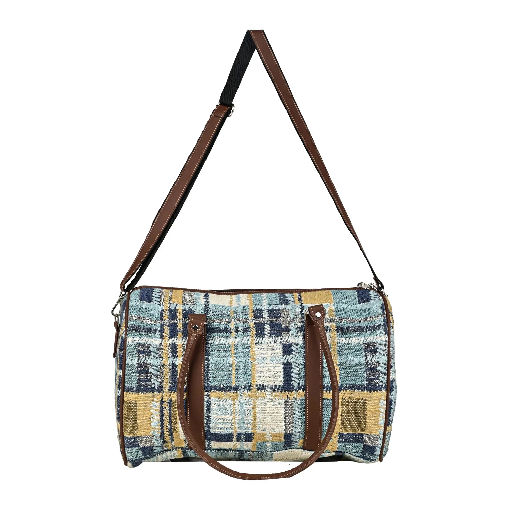 Cotton/Jacquard Travelling Duffel Bags for Men and Women