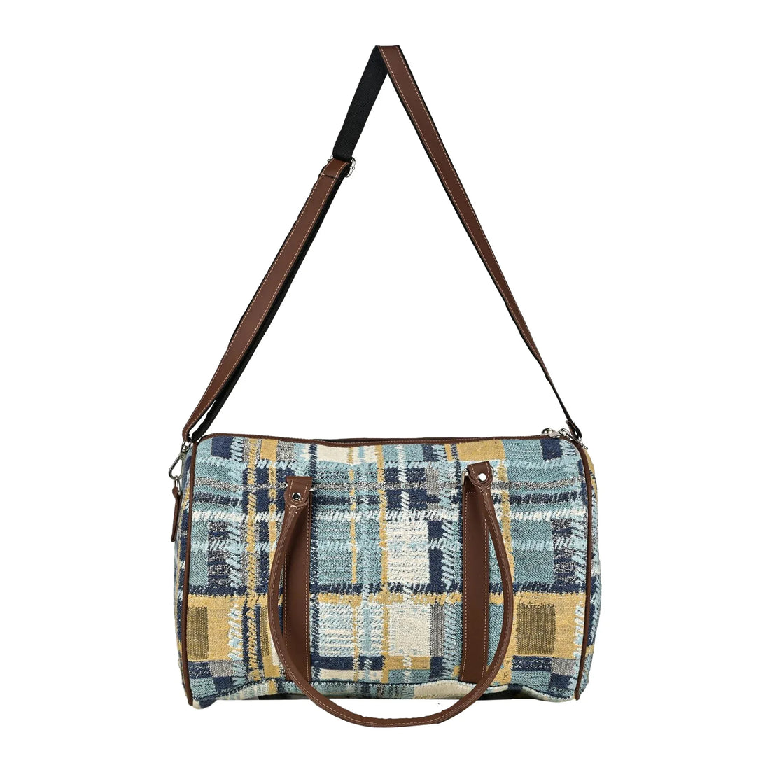 Cotton/Jacquard Travelling Duffel Bags for Men and Women