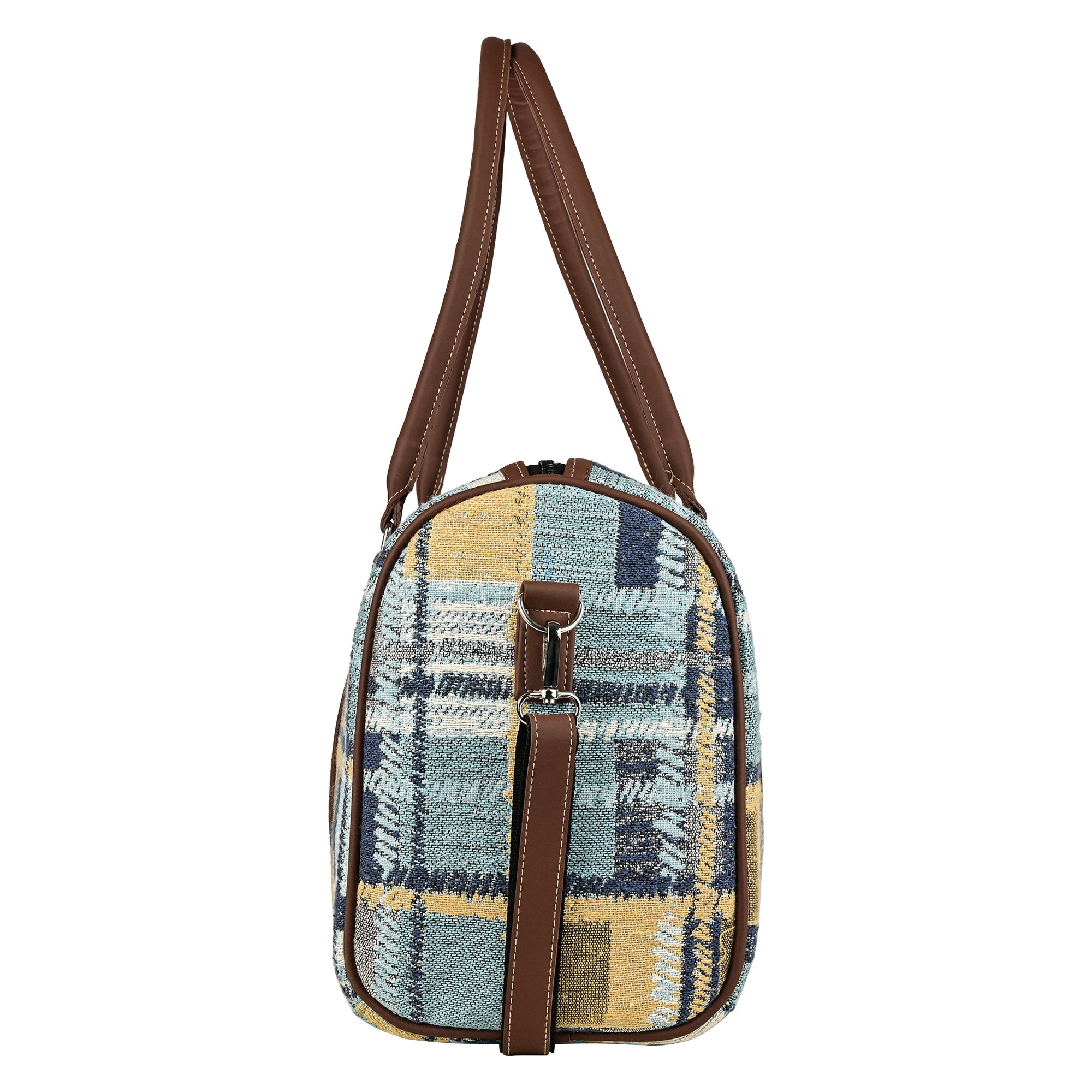 Cotton/Jacquard Travelling Duffel Bags for Men and Women