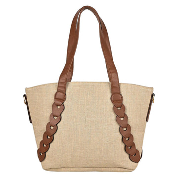 ENSAC Women Beige Handbag