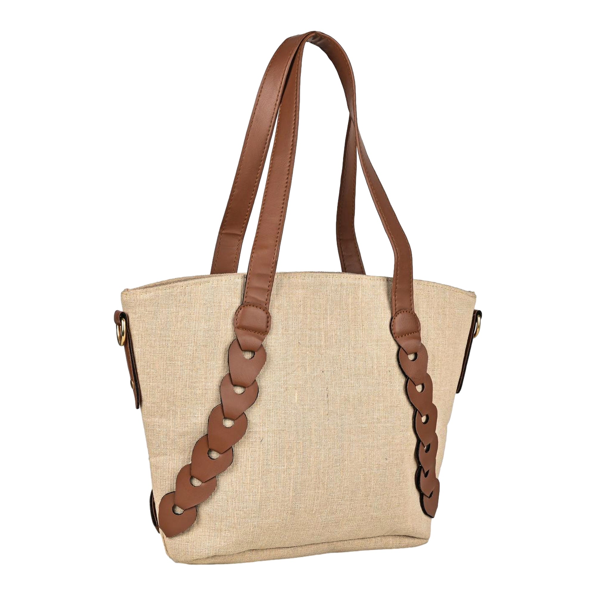 ENSAC Women Beige Handbag