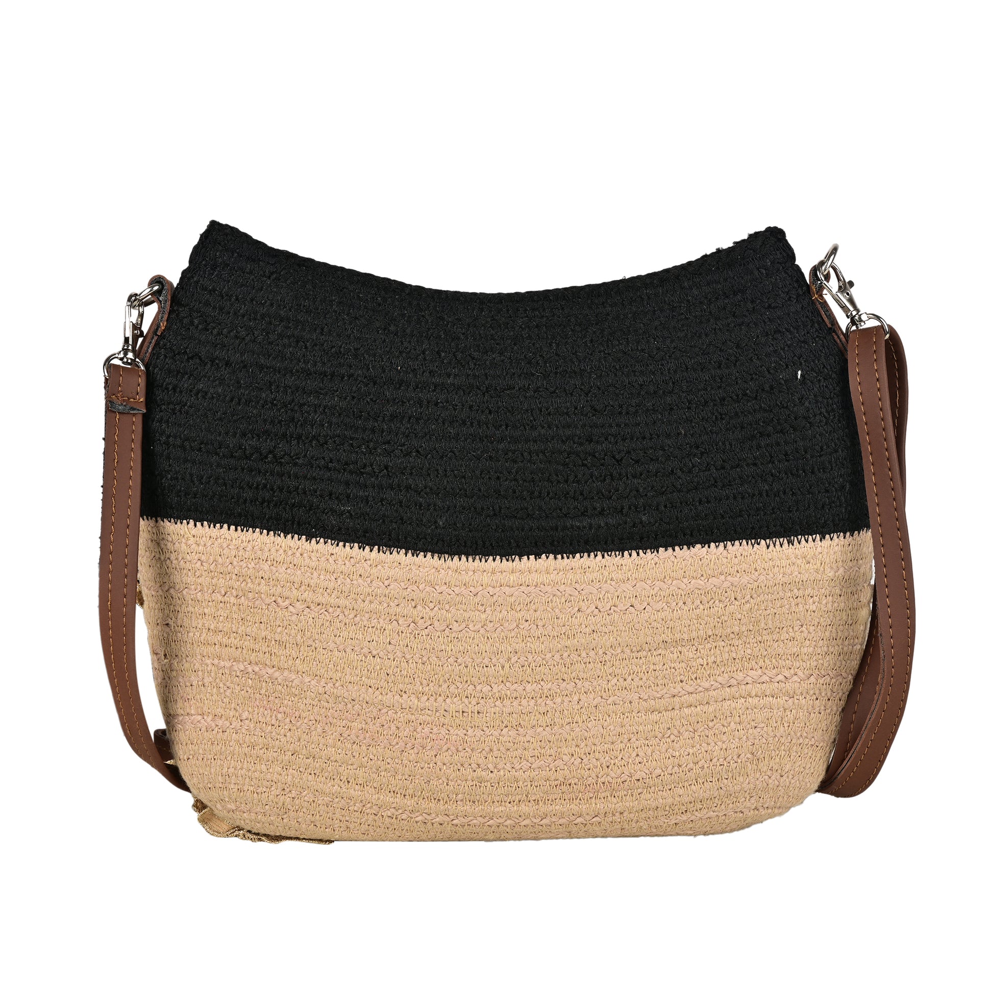 Beige Sling Bag Women's Premium Juterope