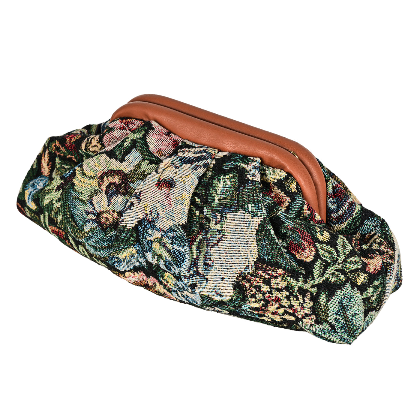 ENSAC Women's Pleated Clutch Bag | Handbag in Textured Synthetic Fabric – Stylish Party Purse