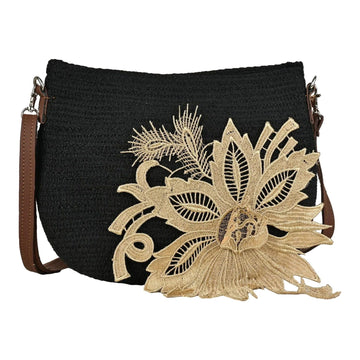 Black Sling Bag Women's Premium Juterope