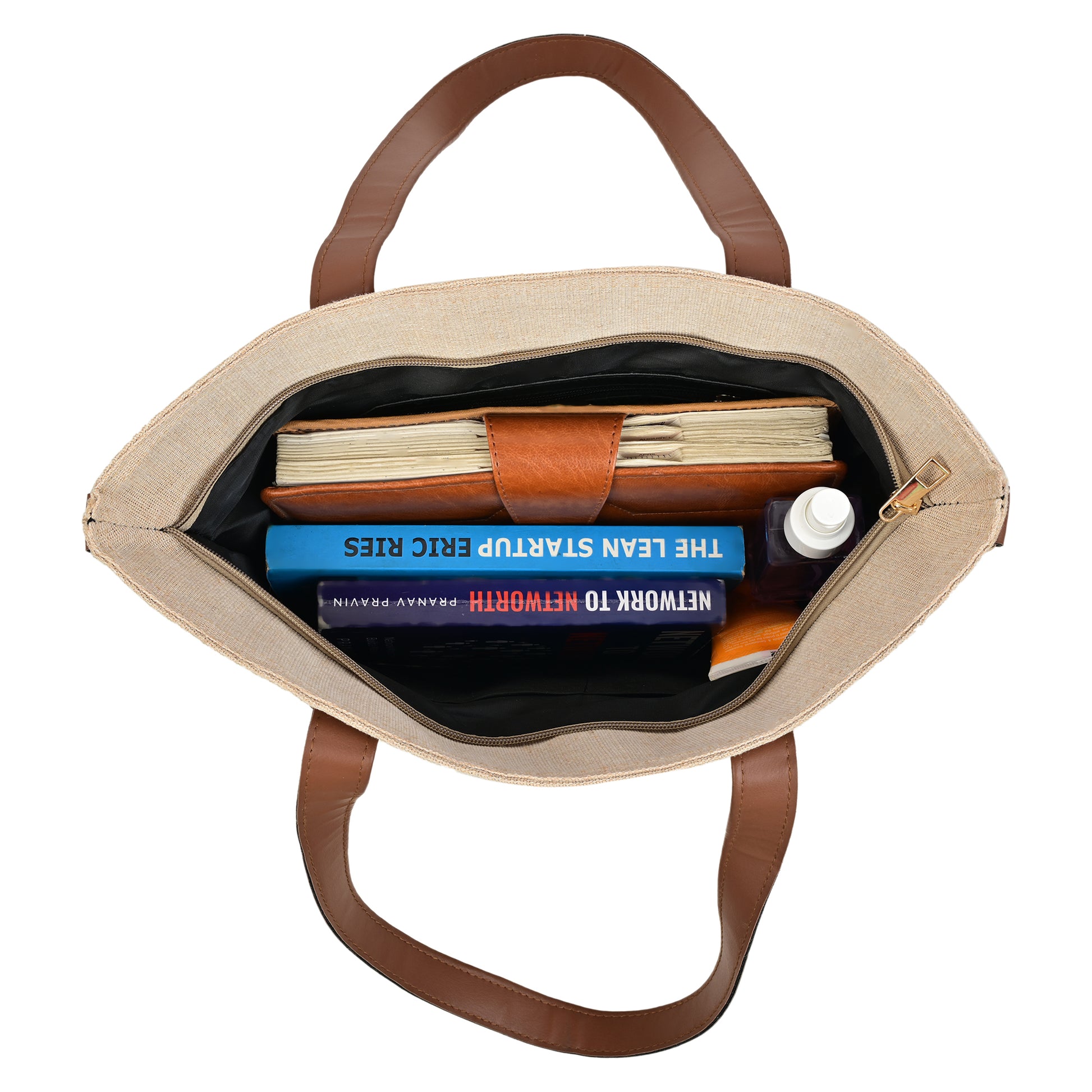 ENSAC Women Beige Handbag